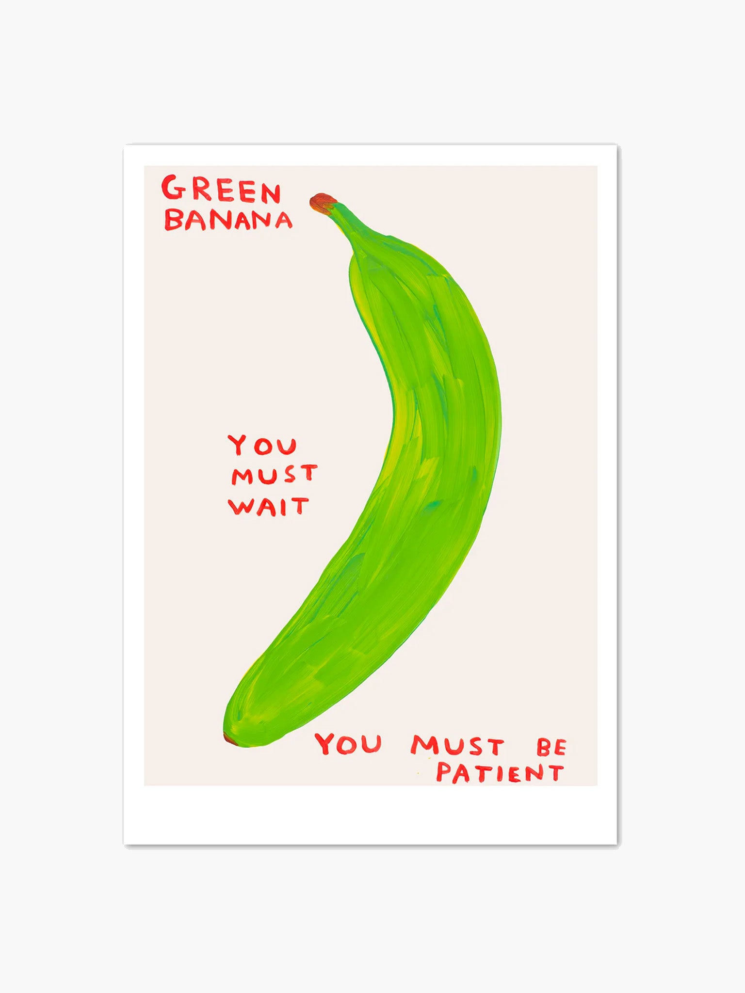 Green Banana Postcard (14.8 x 21cm) x David Shrigley