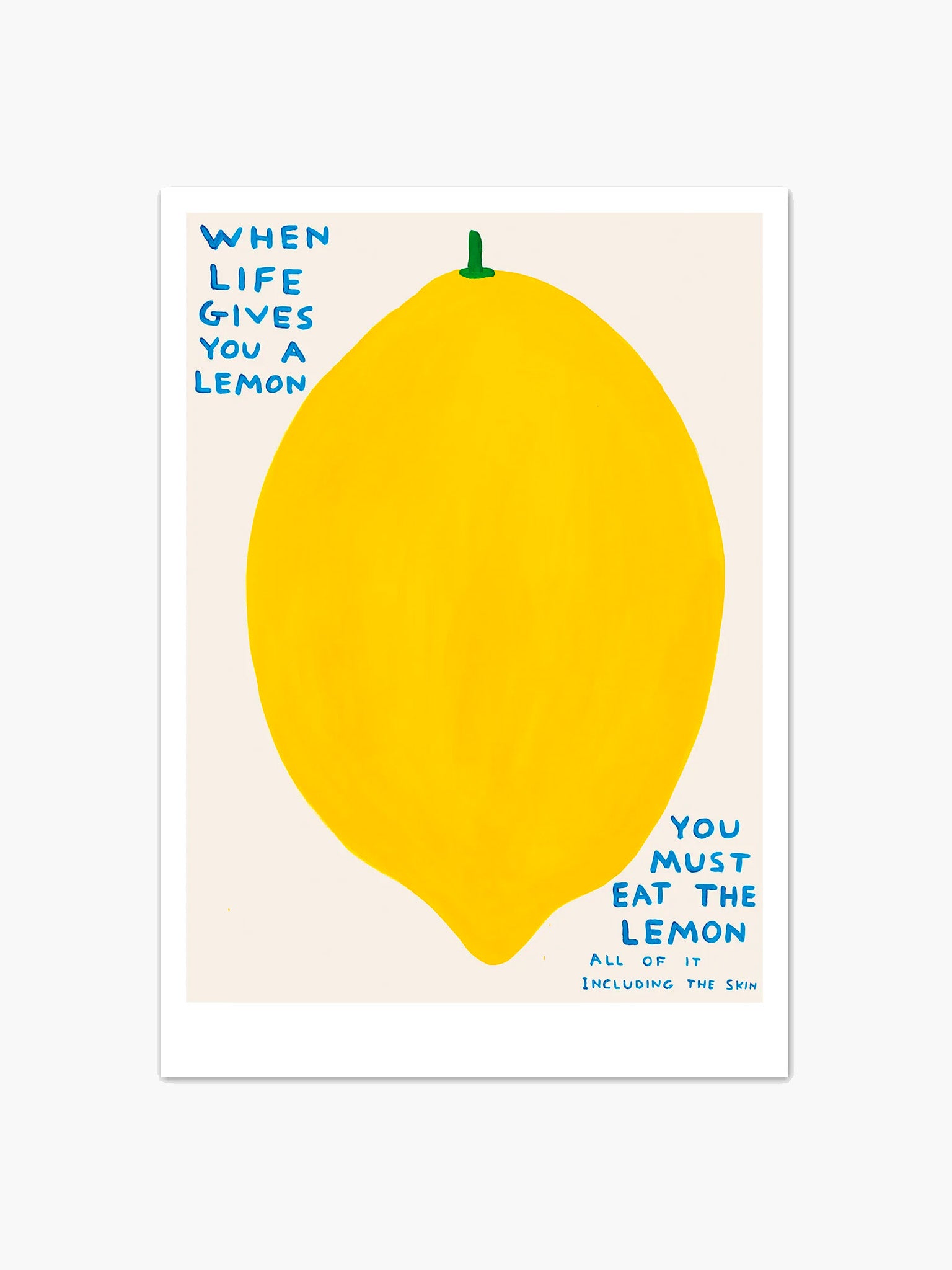 When Life Gives You A Lemon Postcard (14.8 x 21cm) x David Shrigley