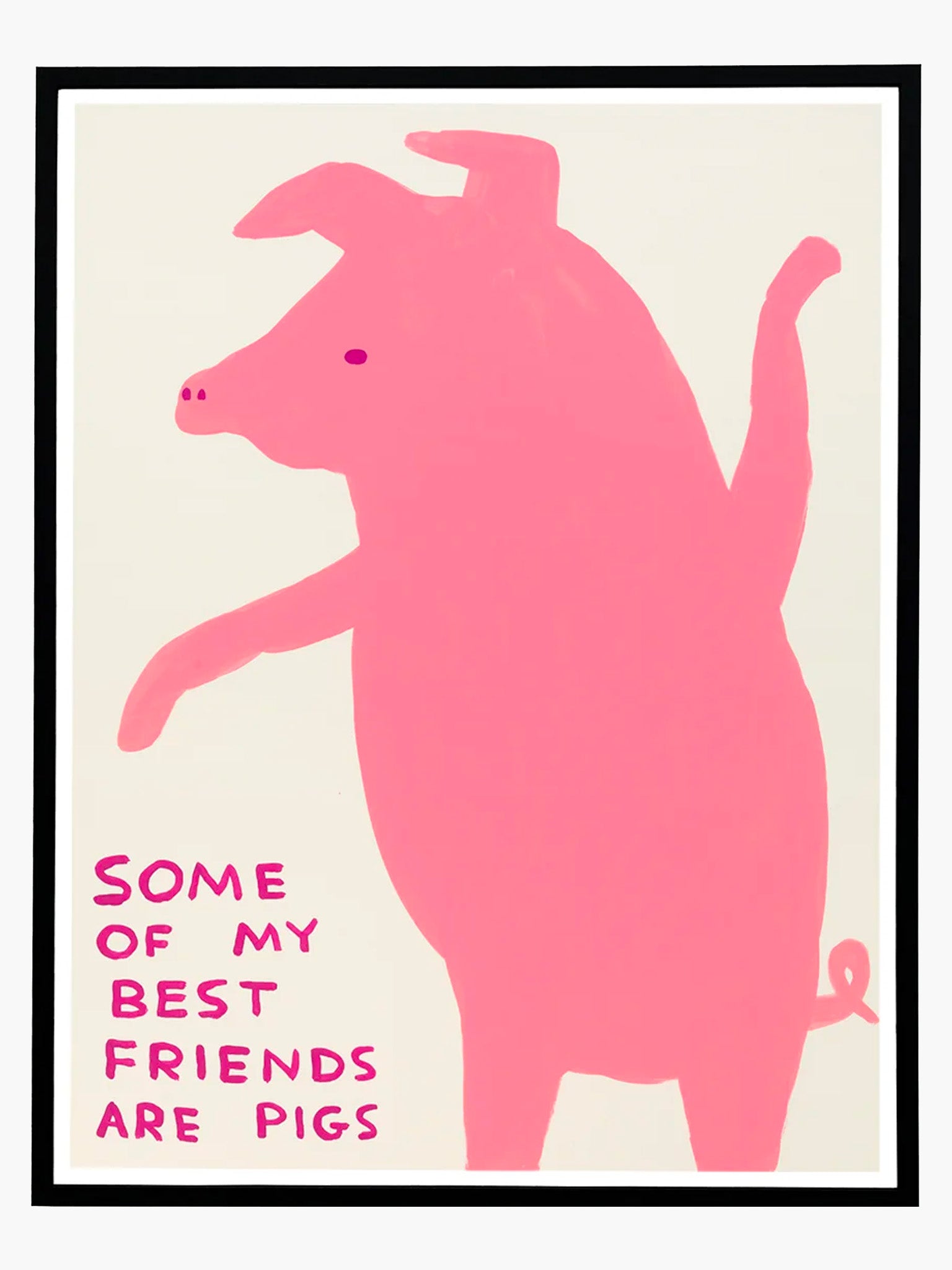 Some of My Best Friends Are Pigs Poster by David Shrigley (60x80cm)