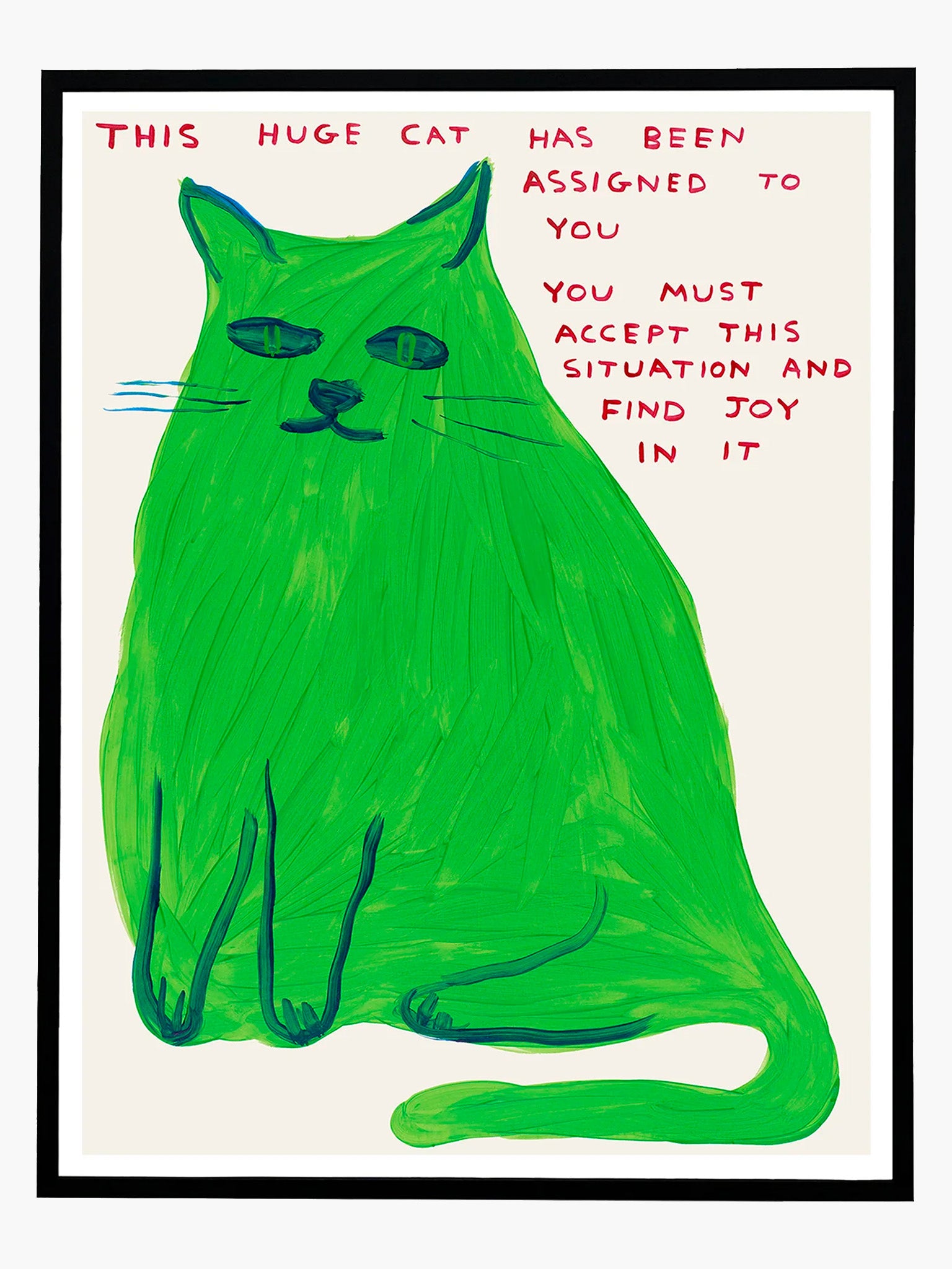 This Huge Cat Poster by David Shrigley (60x80cm)