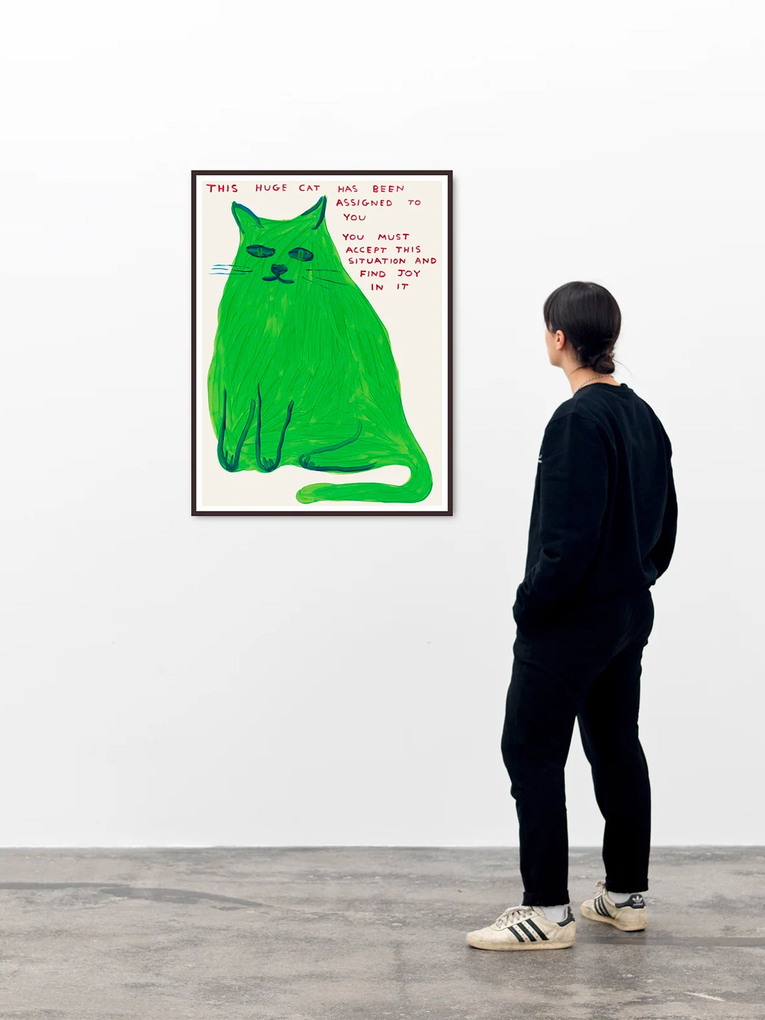 This Huge Cat Poster by David Shrigley (60x80cm) – Hands