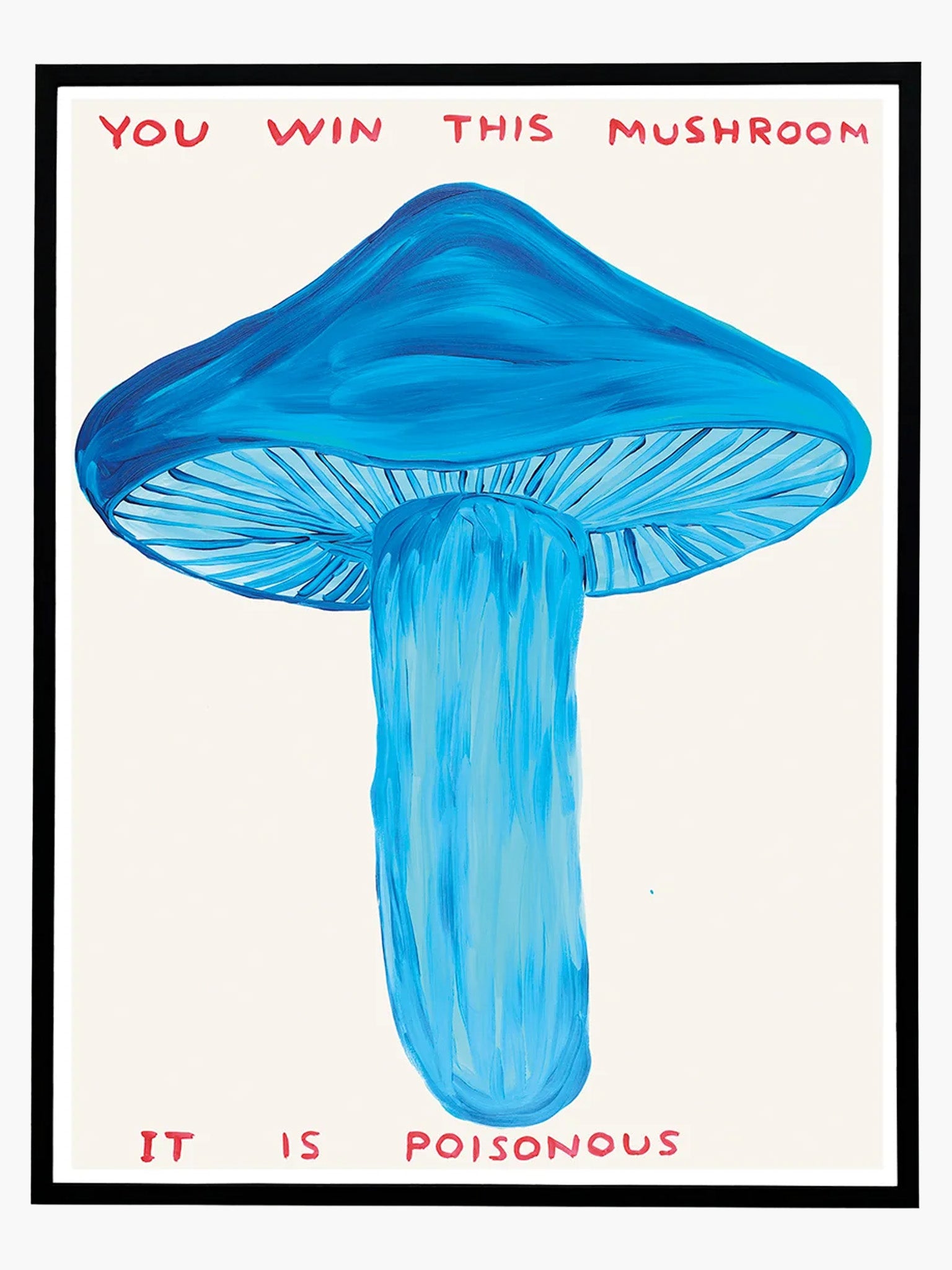 You Win This Mushroom Poster by David Shrigley (60x80cm)