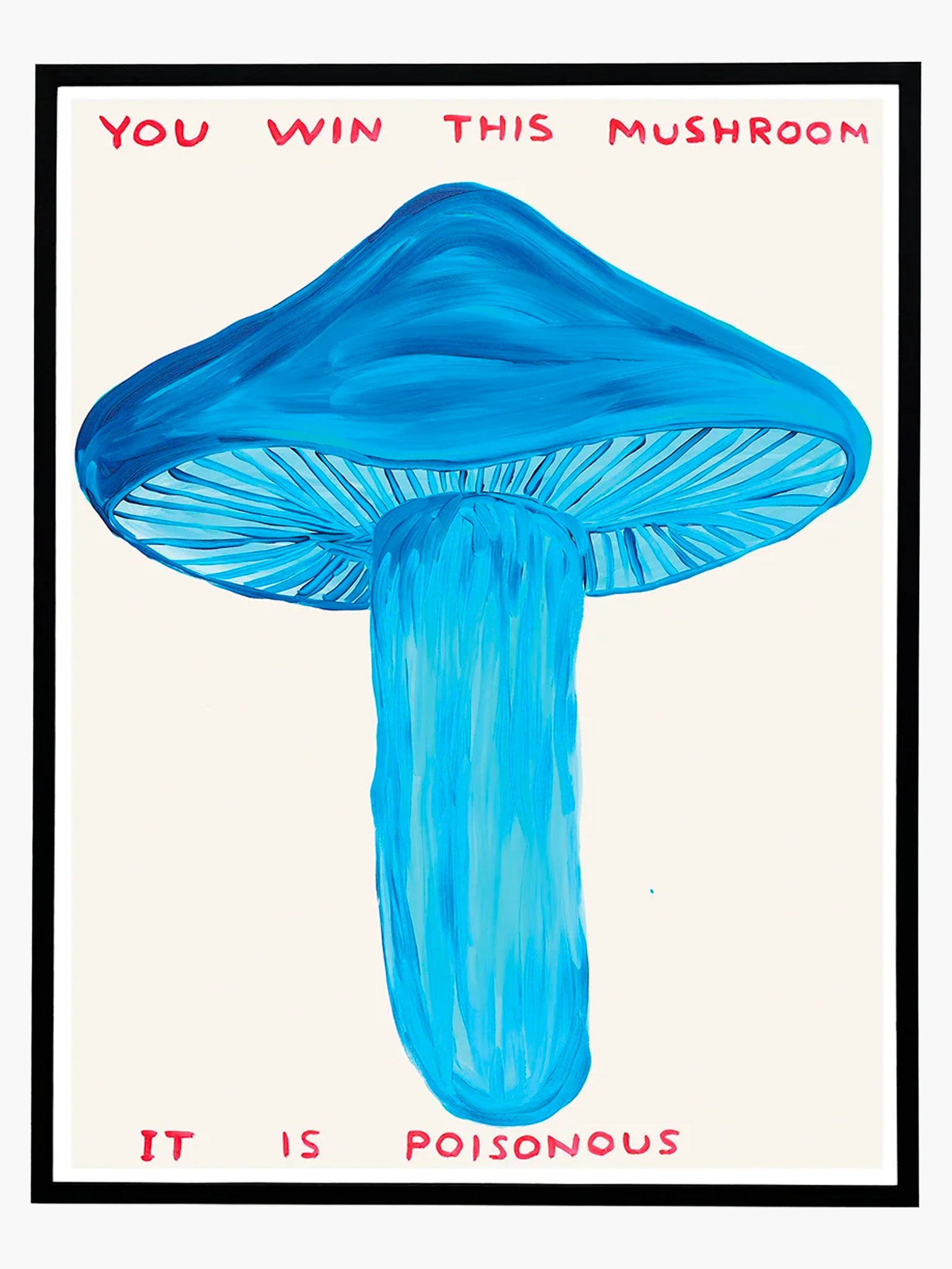 You Win This Mushroom Poster by David Shrigley (60x80cm)