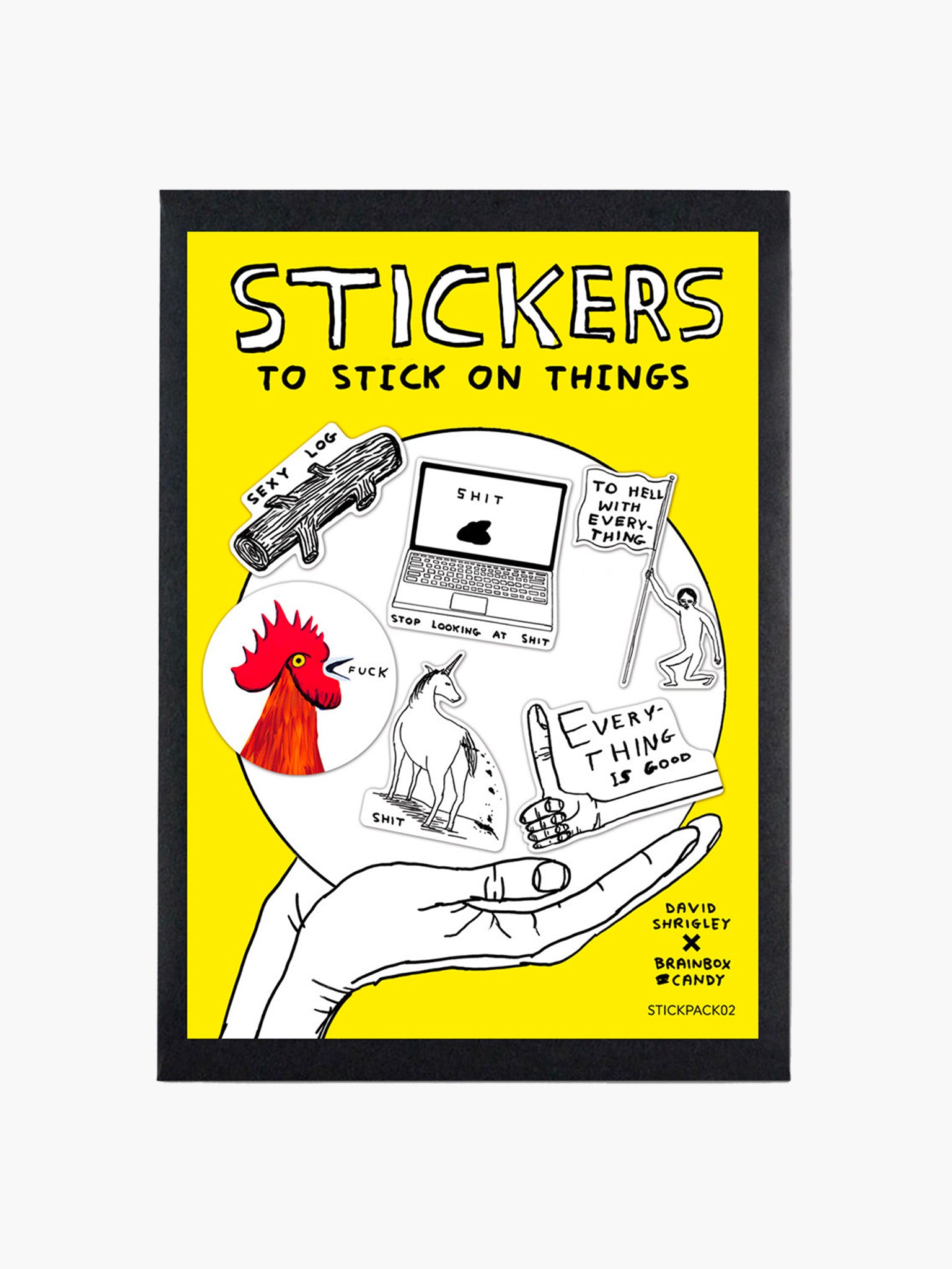 David Shrigley Stickers - Pack 2