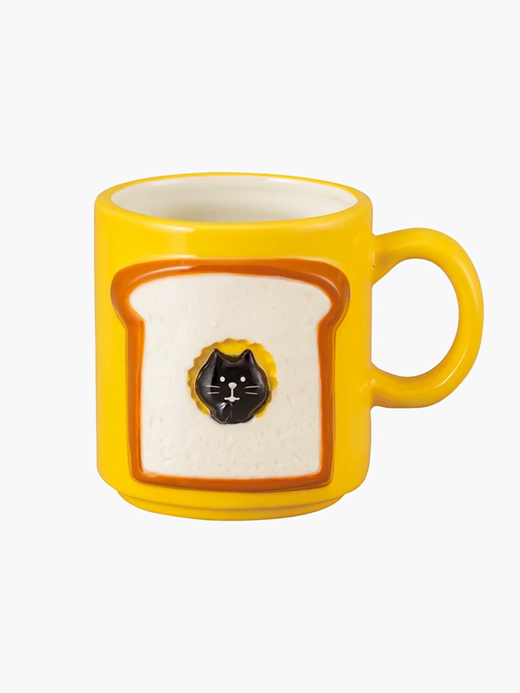 Concombre Bread Mug - Who Bit the Toast? (Yellow)