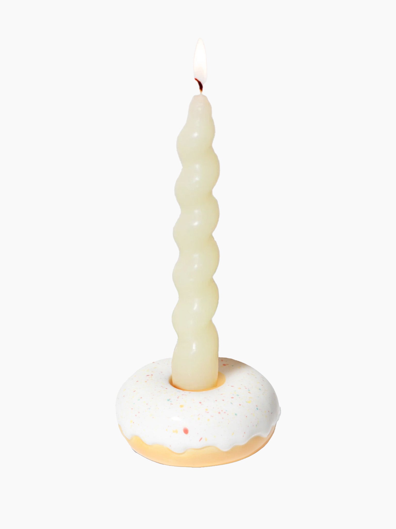 Donut Candle Holder - White