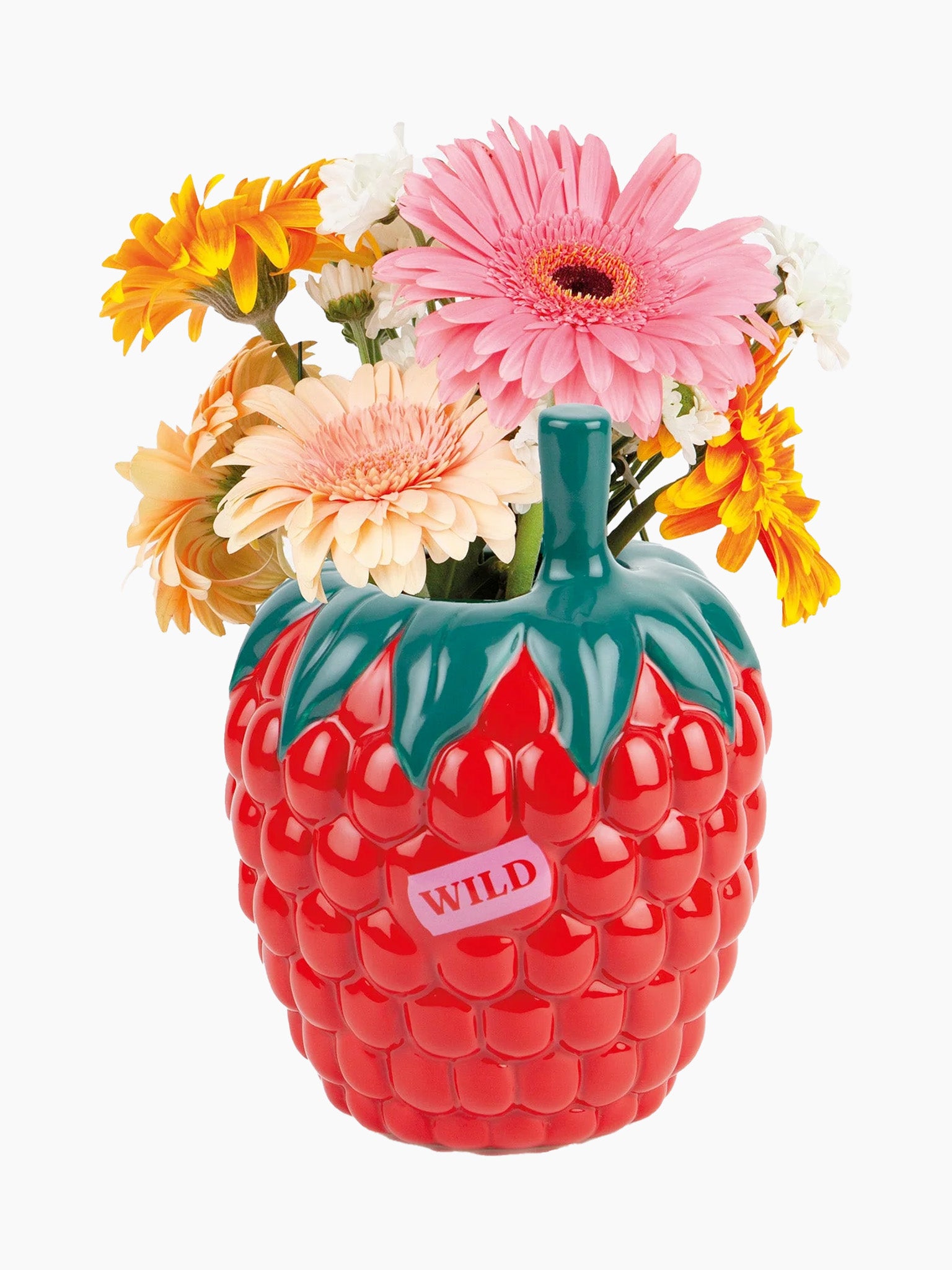 Raspberry Vase