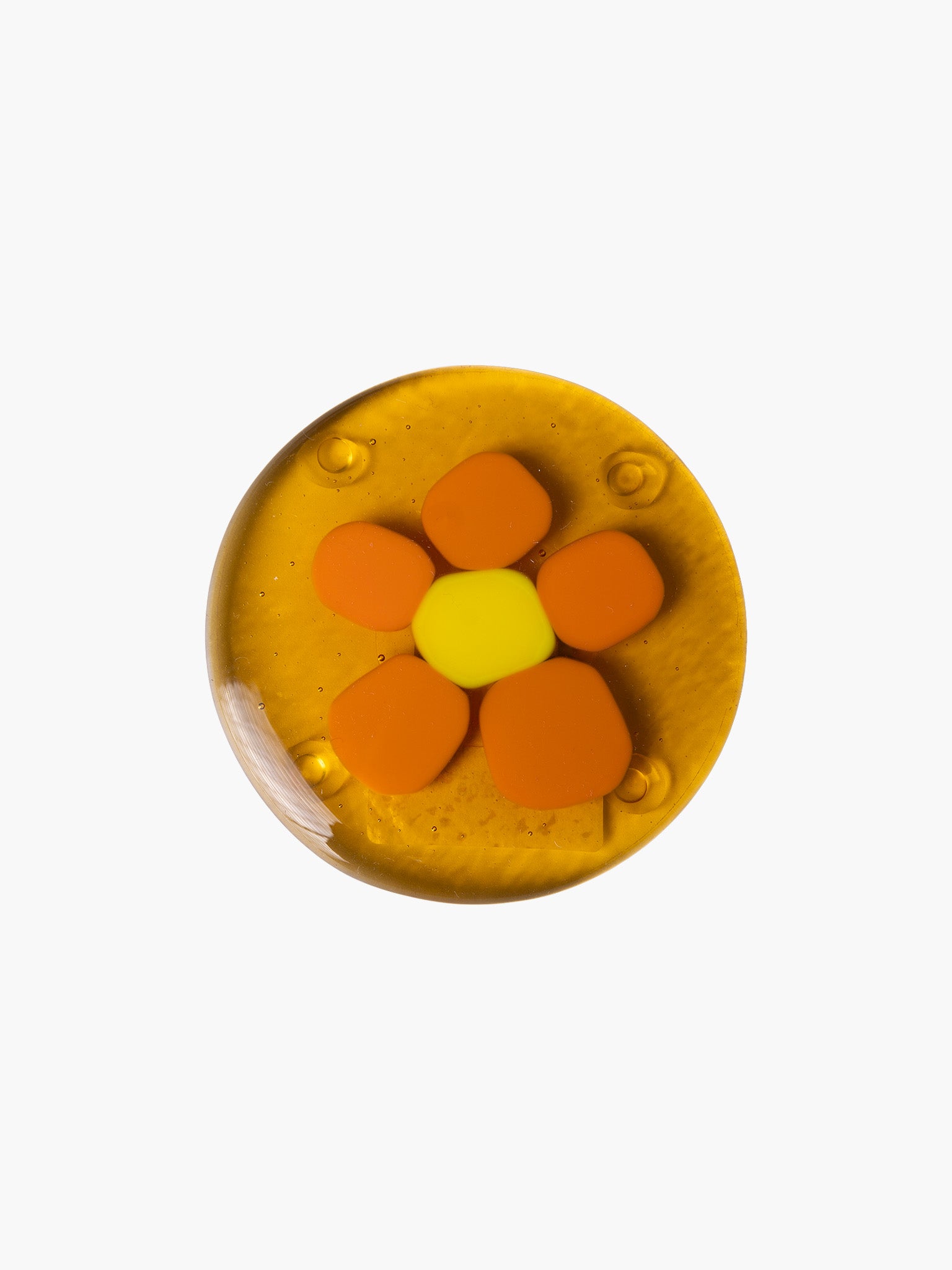 Flower Glass Coaster - Honey