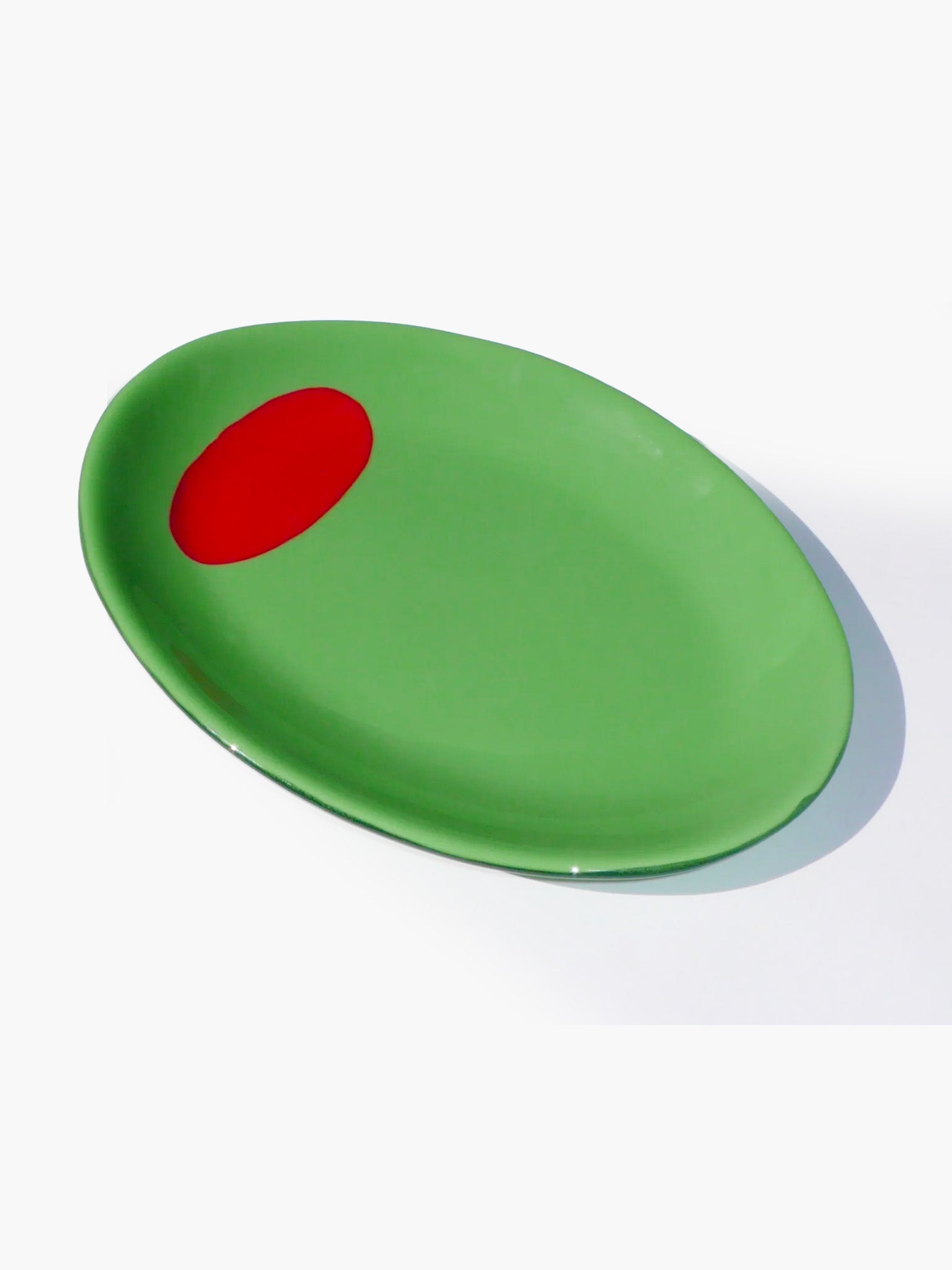 Big Olive Glass Dish