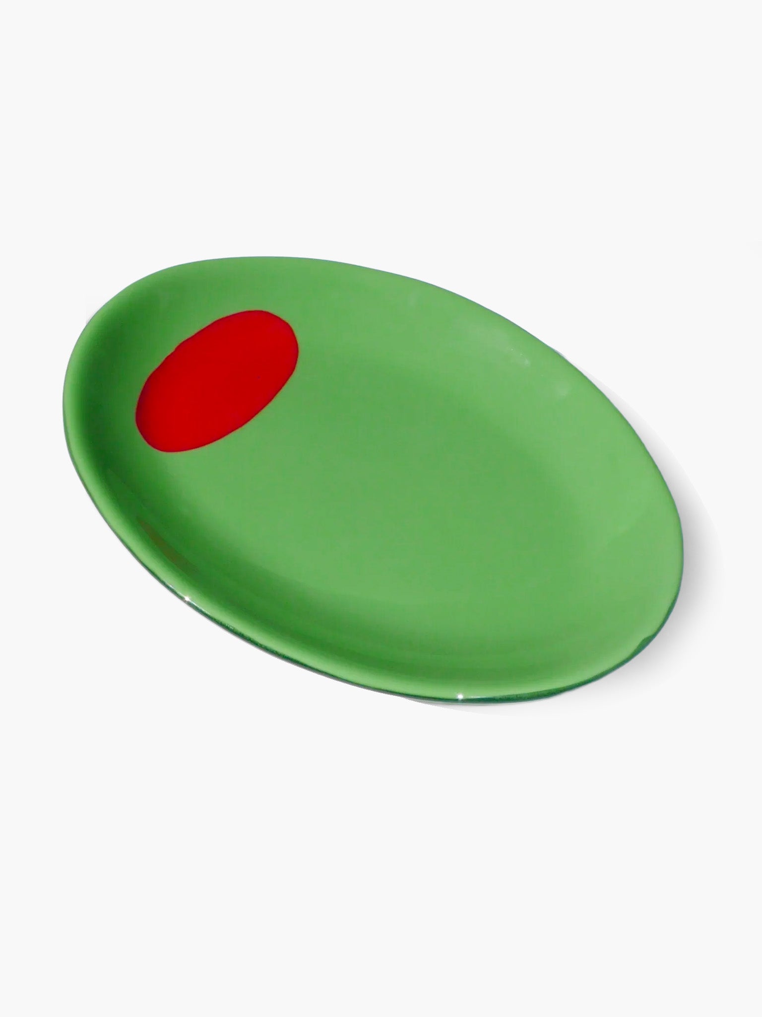 Big Olive Glass Dish