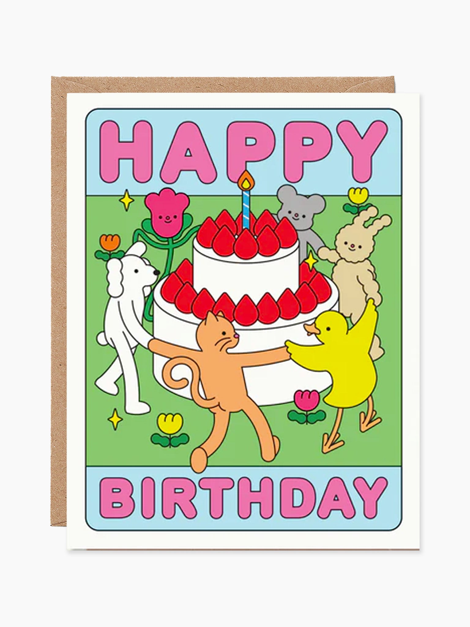 Happy Birthday Cake Card