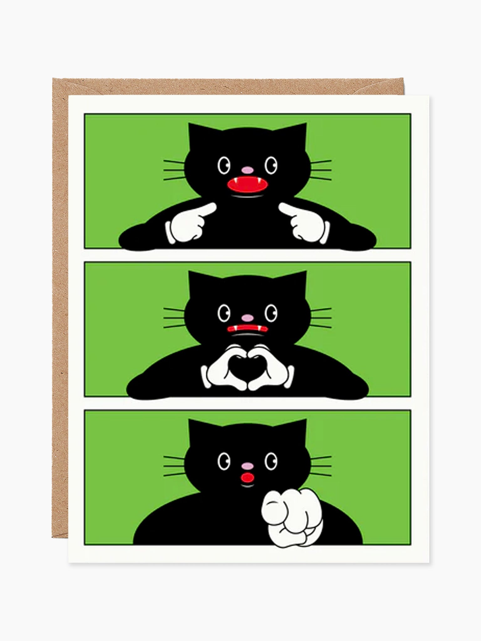 I Love You Cat Card