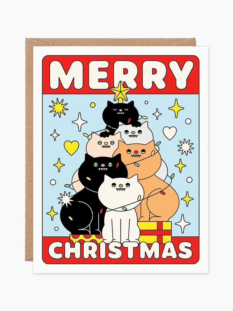 Merry Christmas Cat Card