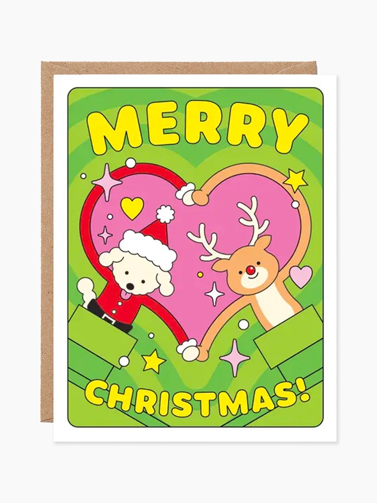 Merry Christmas Heart Card