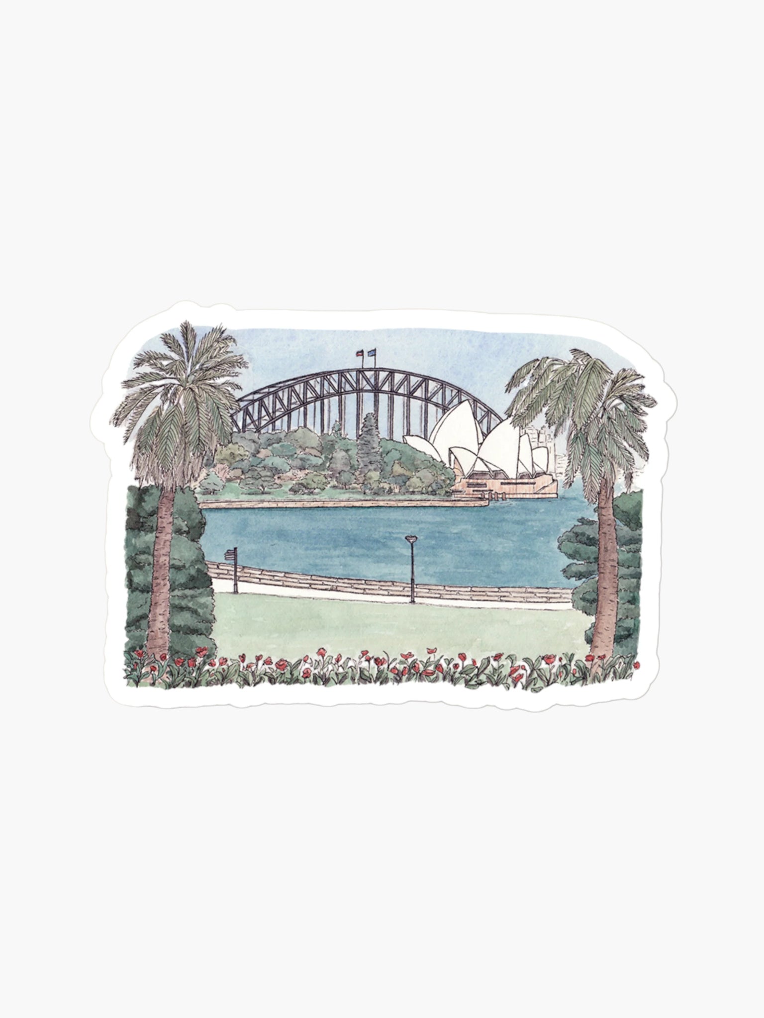 Royal Botanic Gardens & Sydney Harbour Bridge Sticker