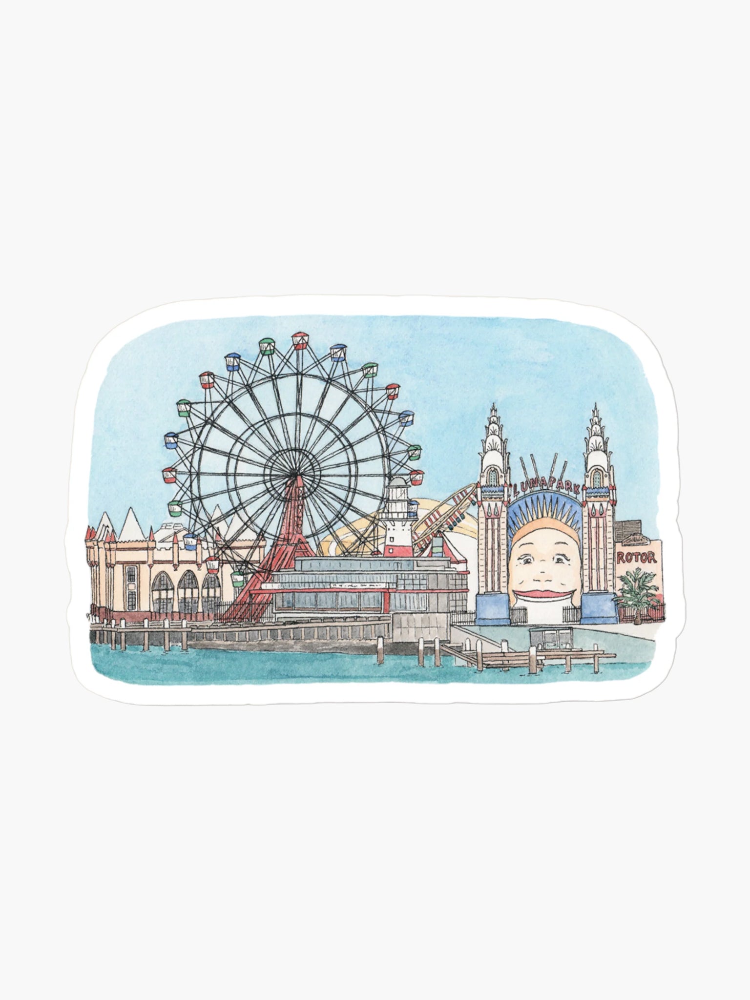 Luna Park Sticker