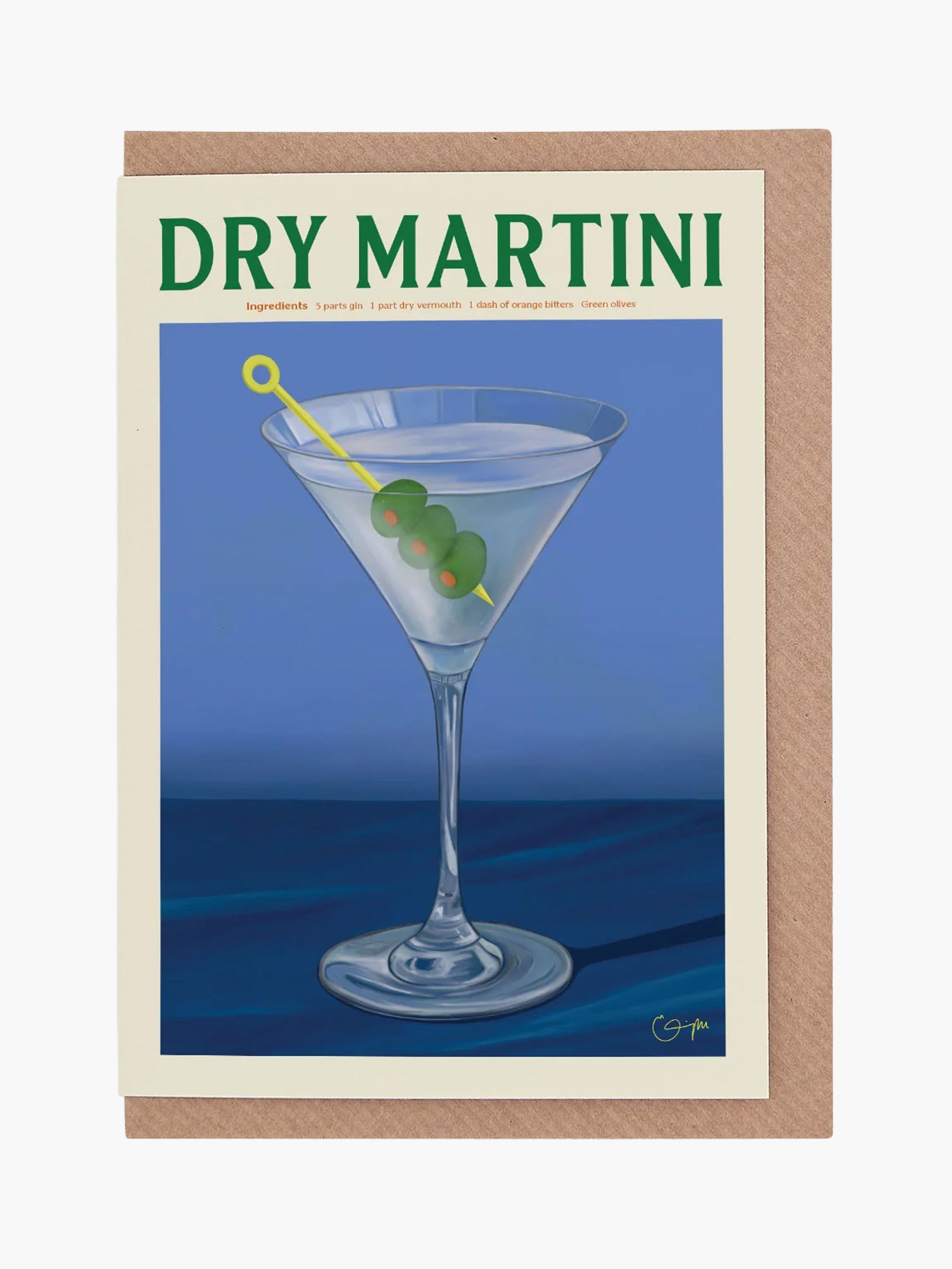 Dry Martini Card x Elin PK