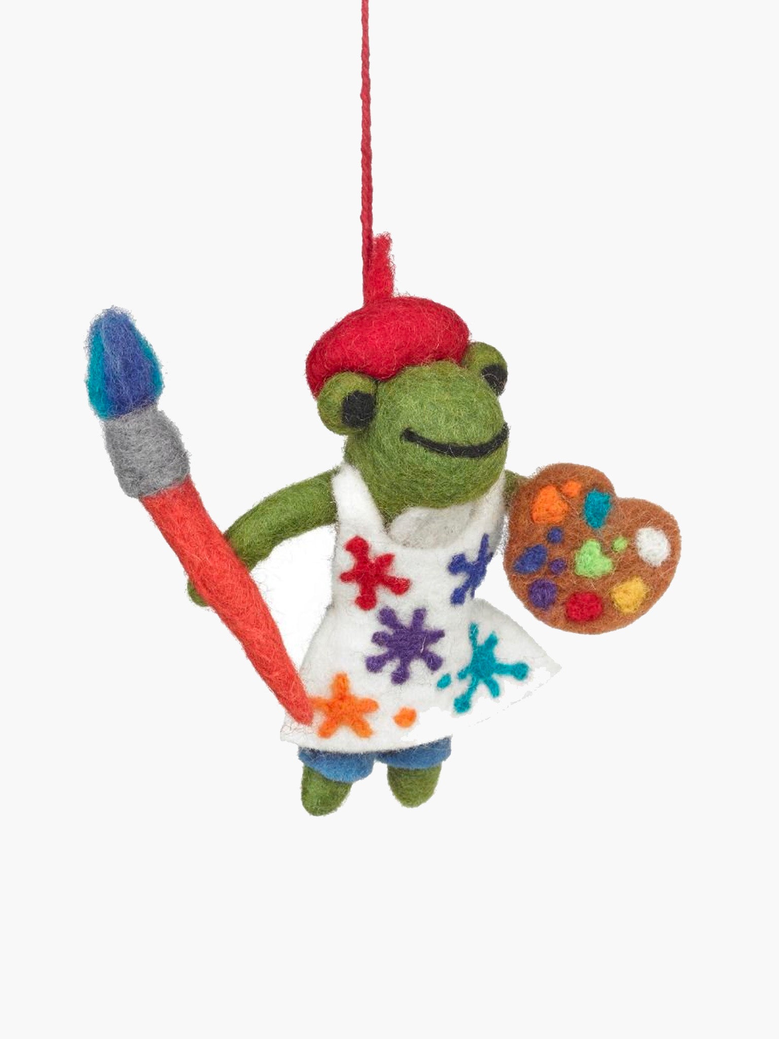 Andre the Artist Frog Ornament