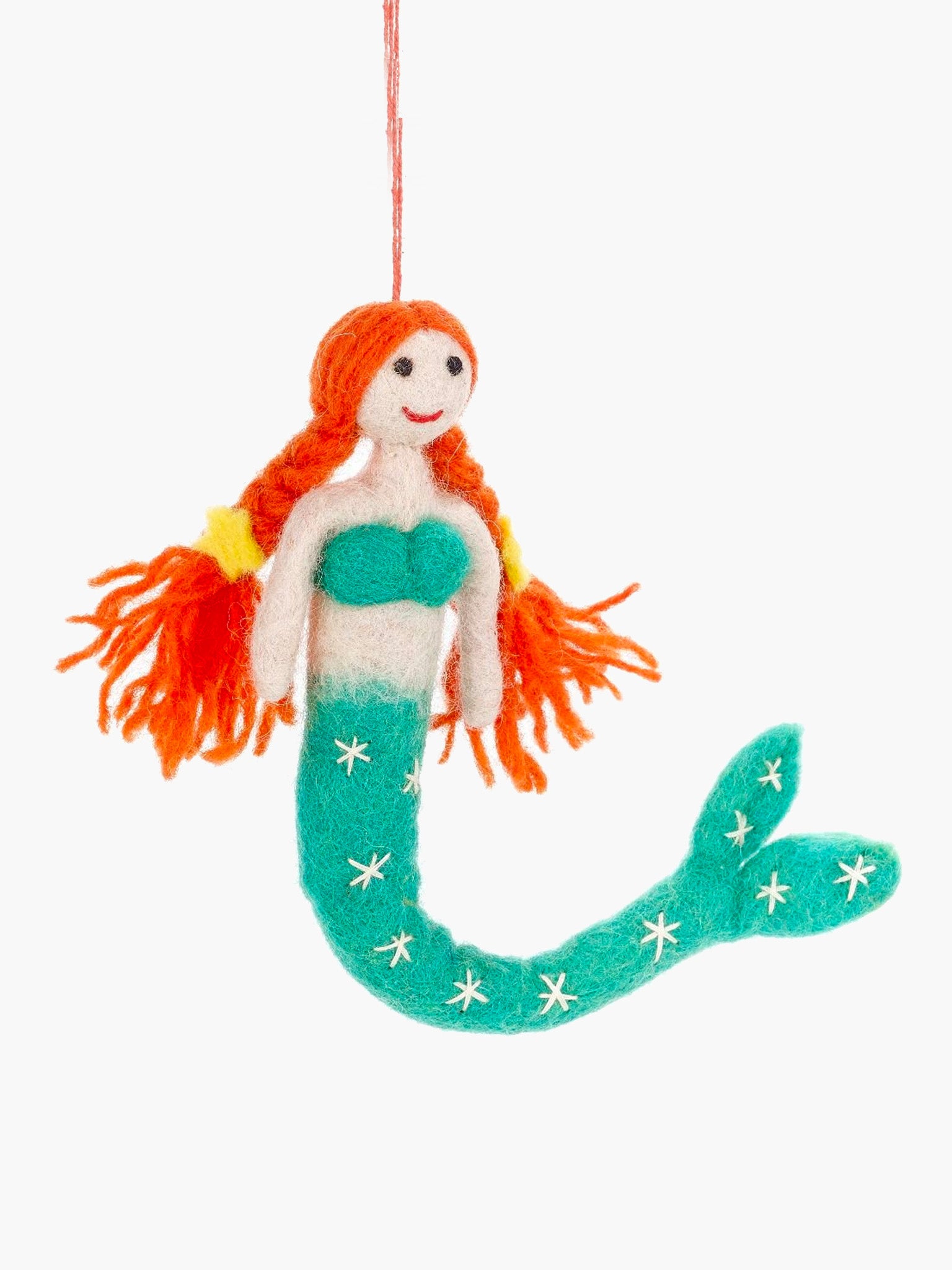 Magical Mermaid Ornament - Green