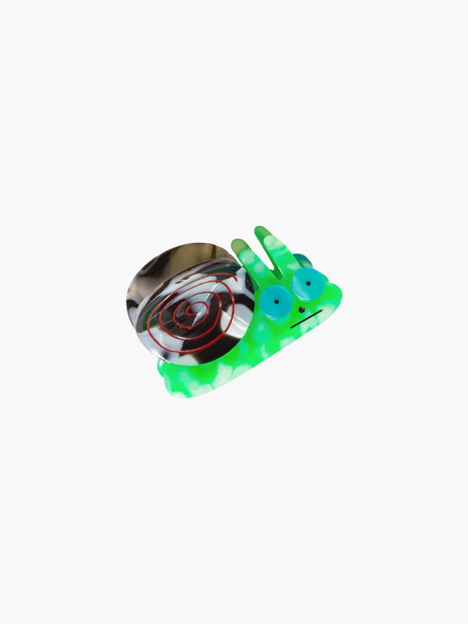 Snail Mini Hair Claw - Green