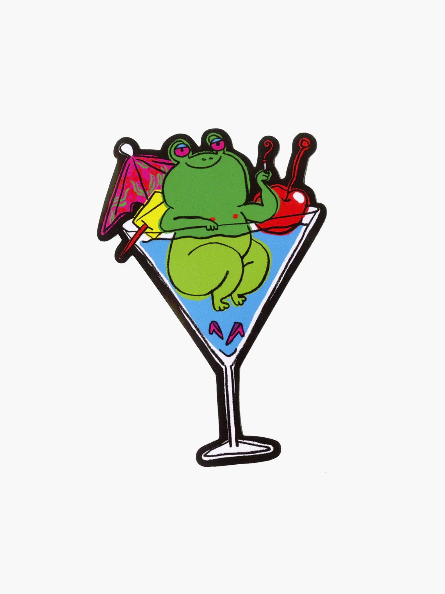 Happy Hour Frog Sticker