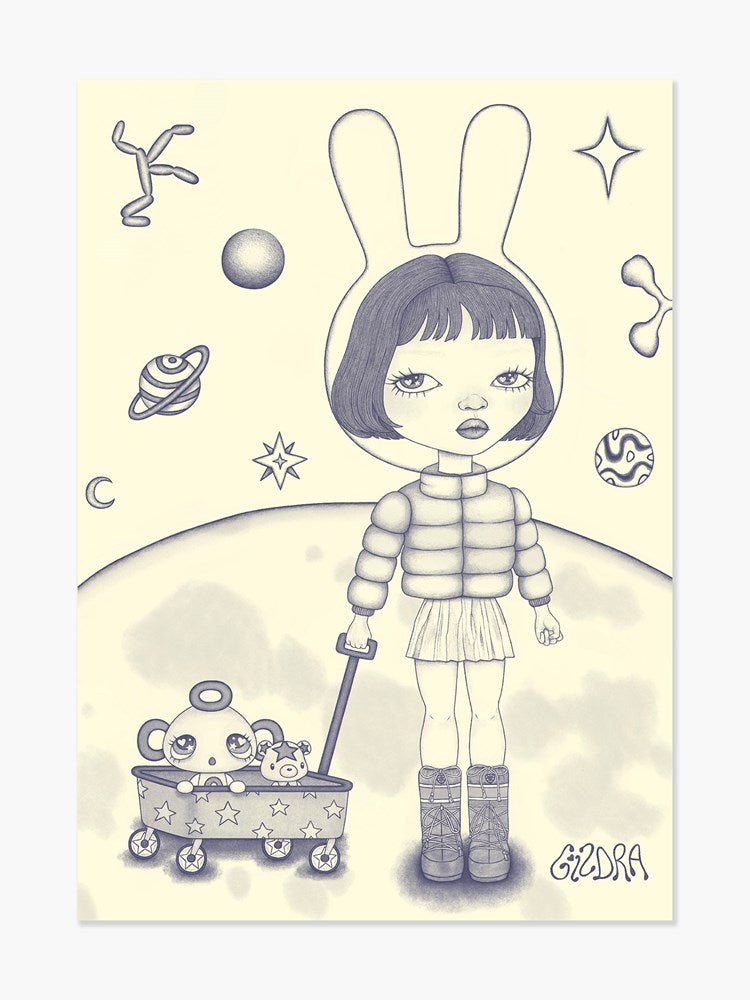 Moon Boots by GIZDRA - A3 Print