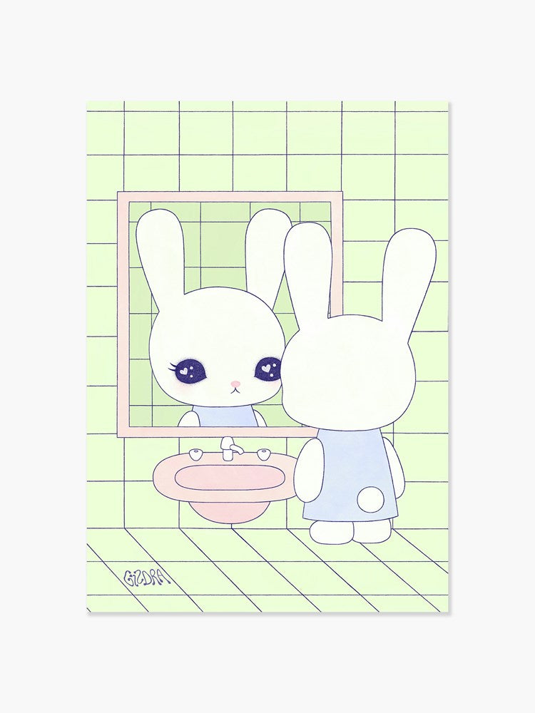 The Existential Bunny by GIZDRA - A4 Print