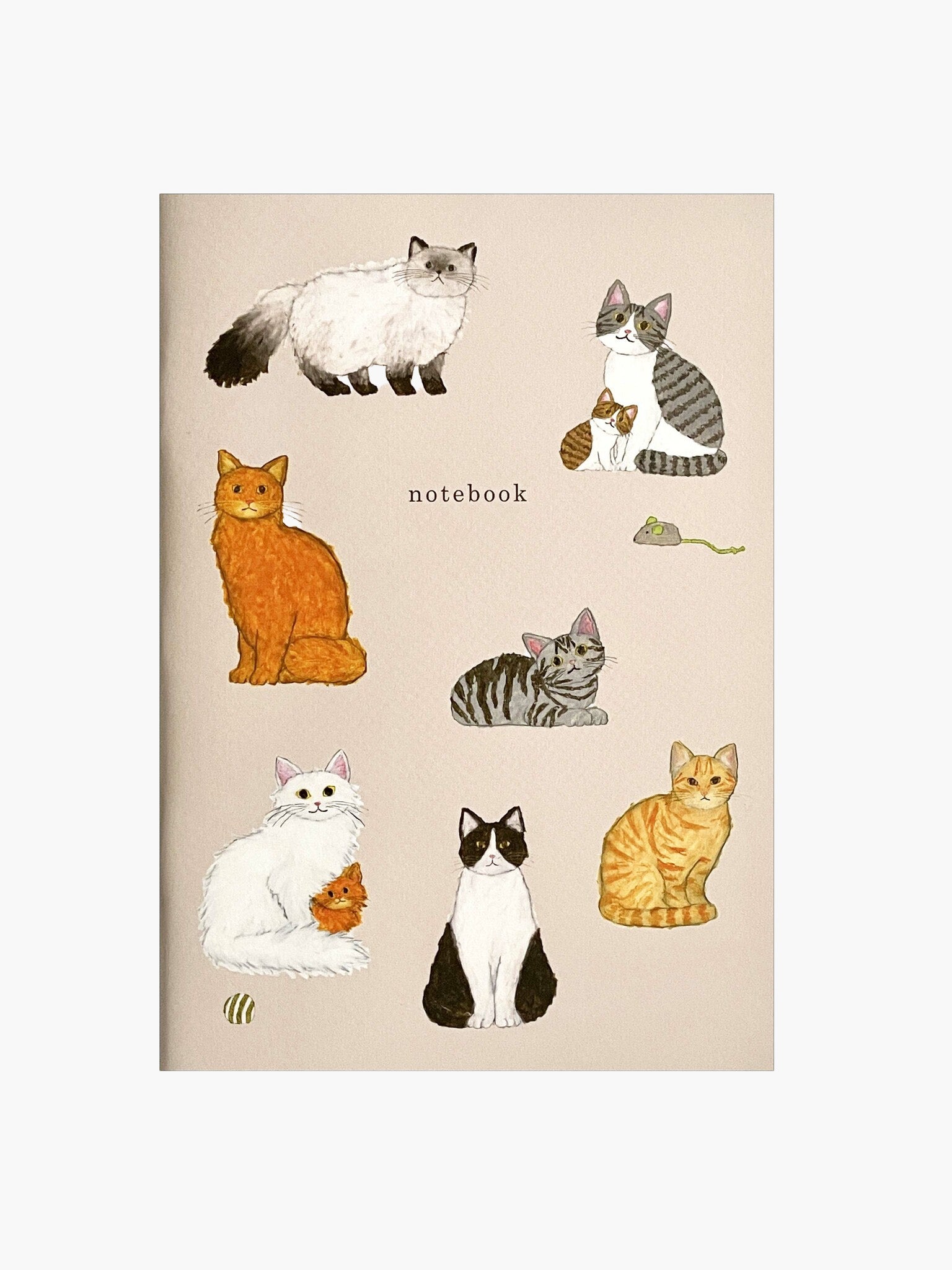 Cat Notebook by Yusuke Yonezu (A5 - Gridded)
