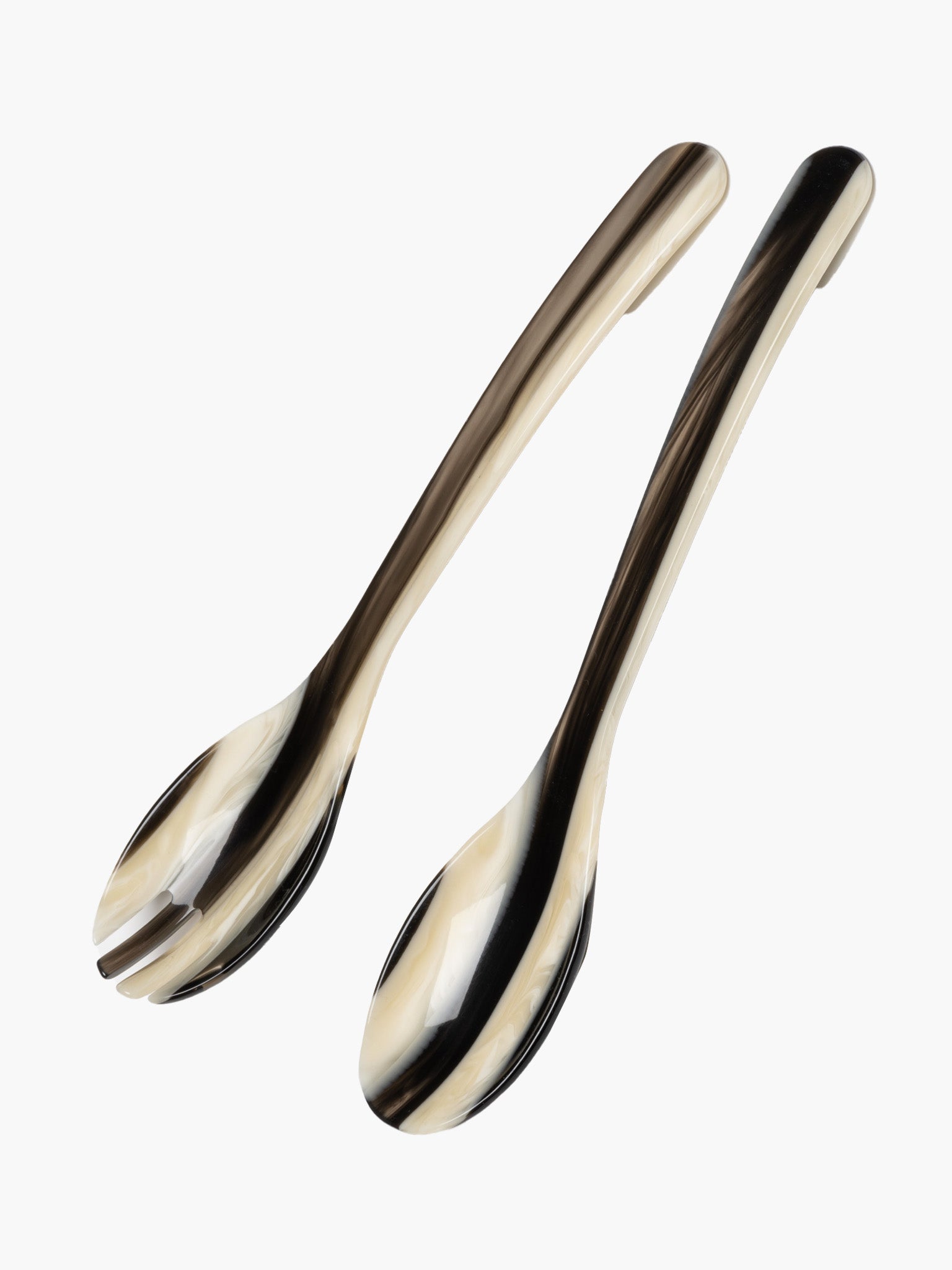 Heim Sohne Salad Servers - Horn