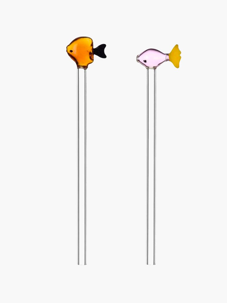 Fish Straw Set - Pink & Orange – Hands