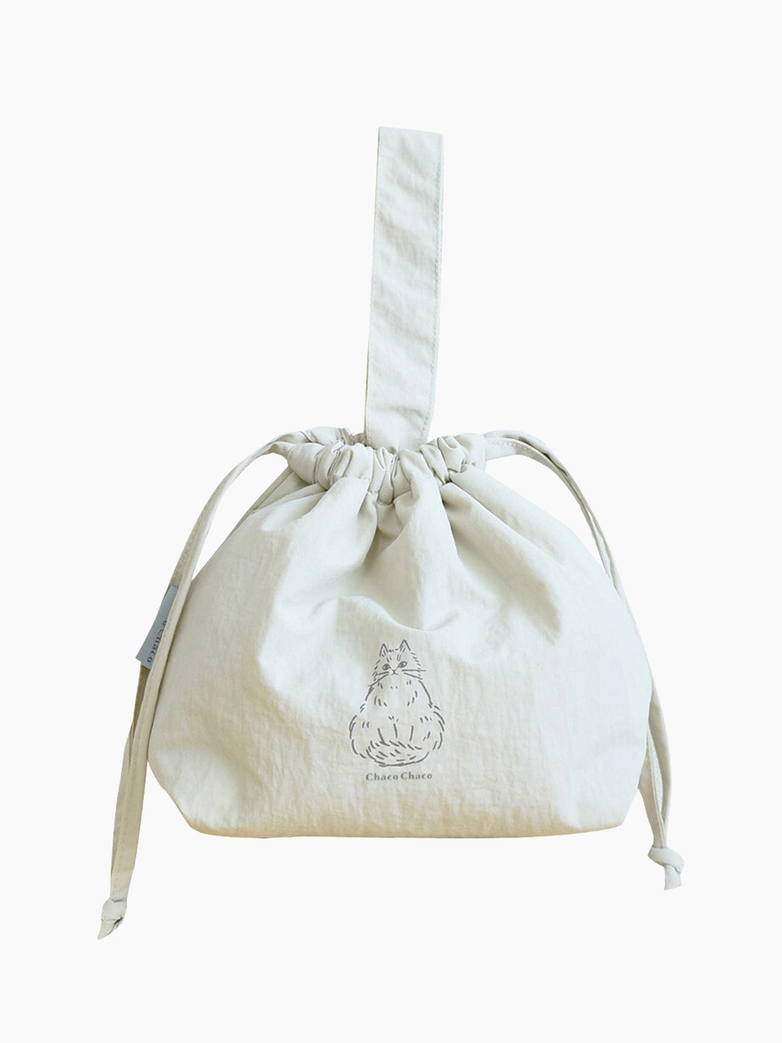 NECOTO Chaco Chaco Drawstring Lunch Bag - White