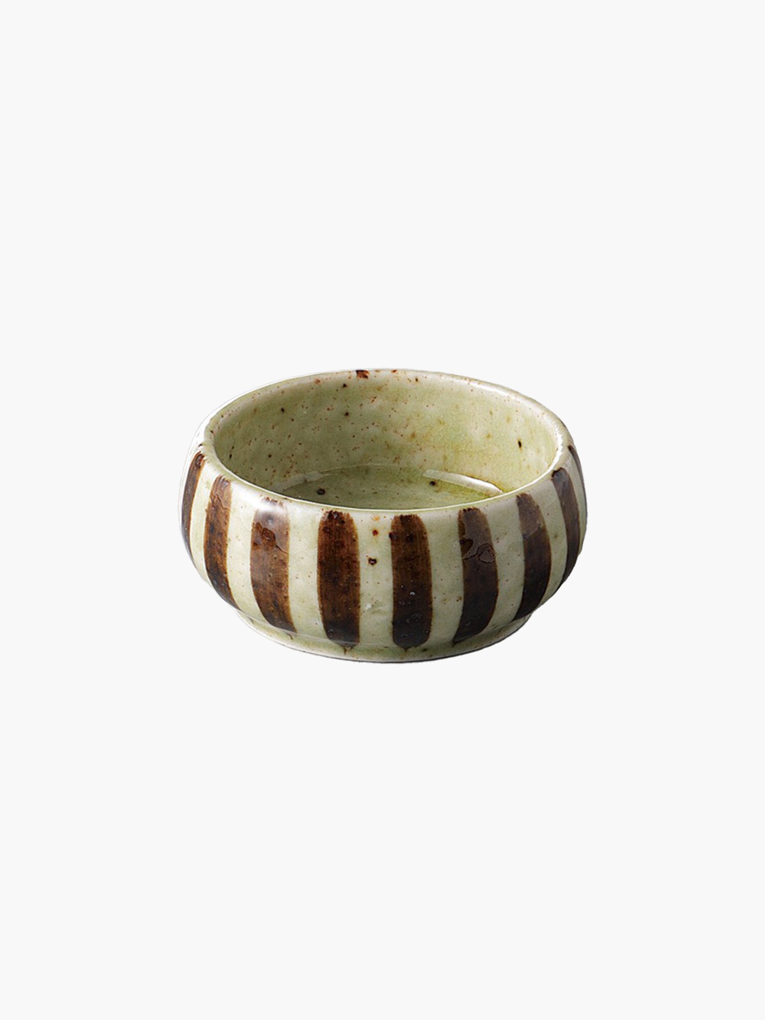 Round Minoware Bowl (7.2cm) - Brown Stripe