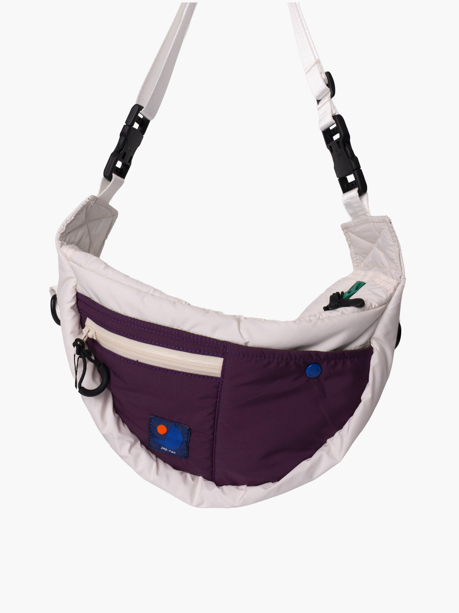 Half Moon Bag - Grey/Purple