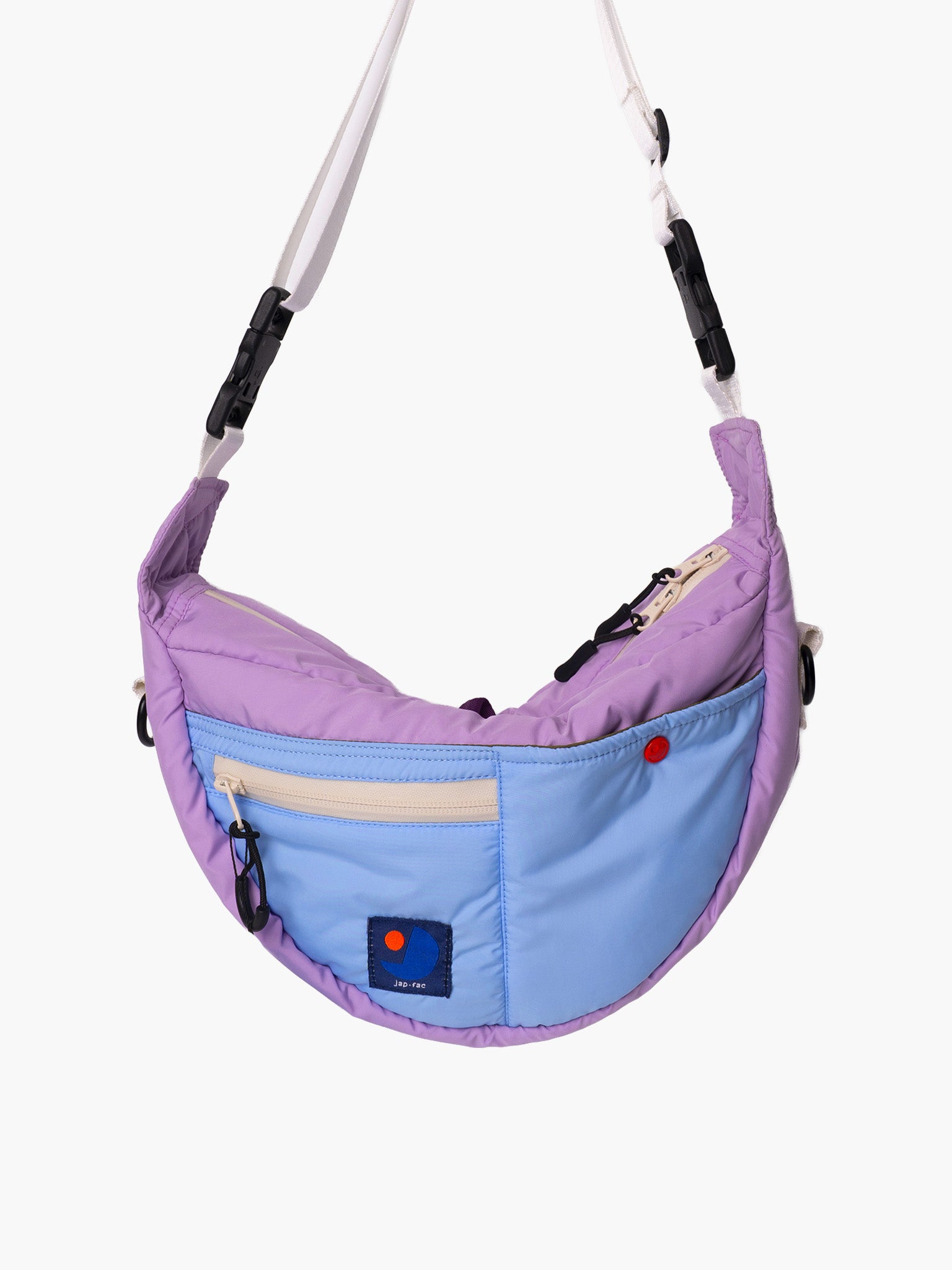 Half Moon Bag - Pastel Purple & Blue