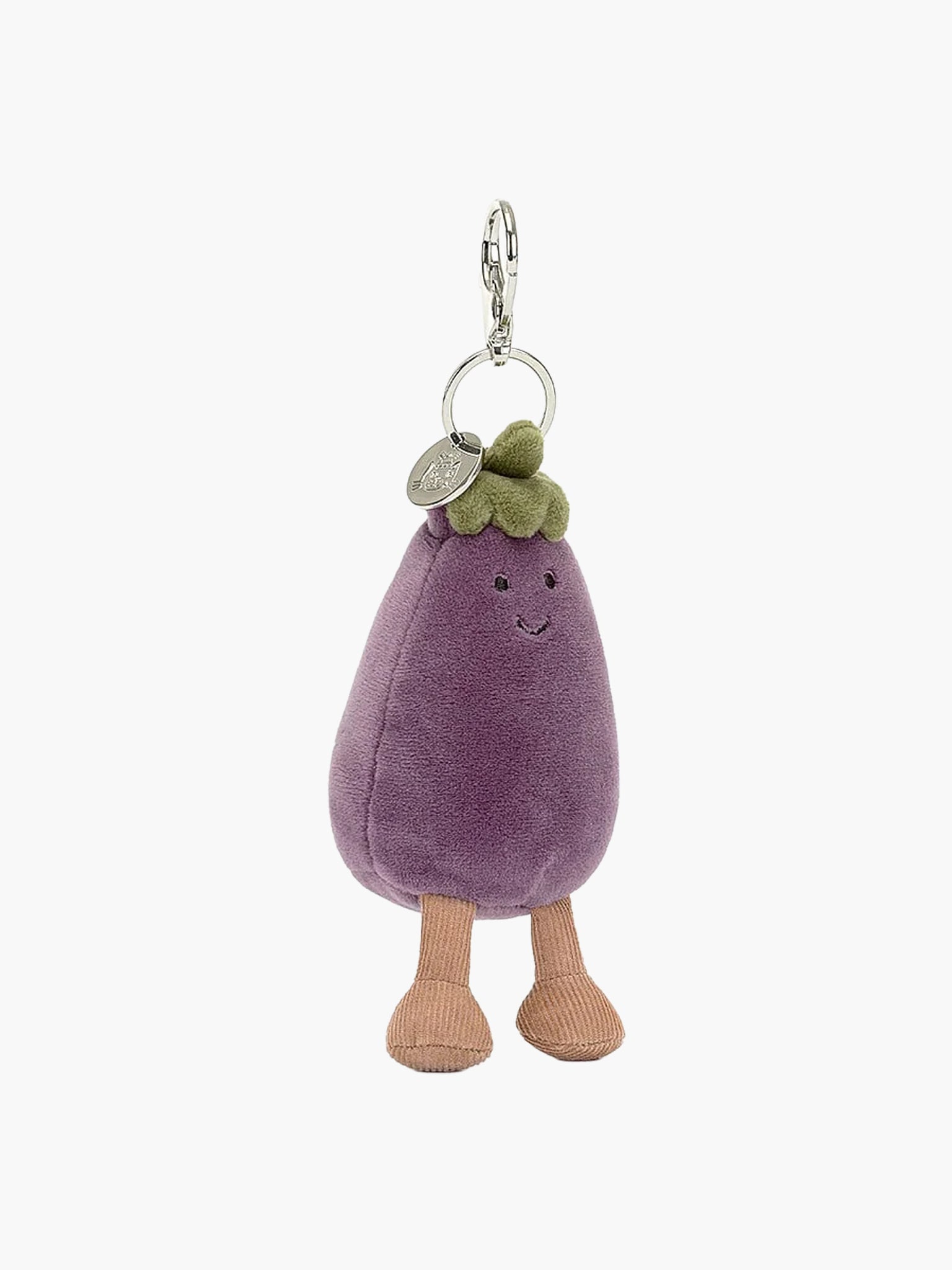 Vivacious Eggplant Bag Charm