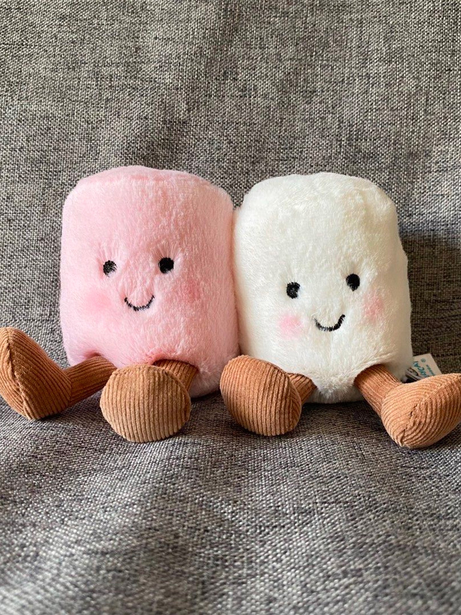 Jellycat Amusable Pink & White Marshmallows – Hands