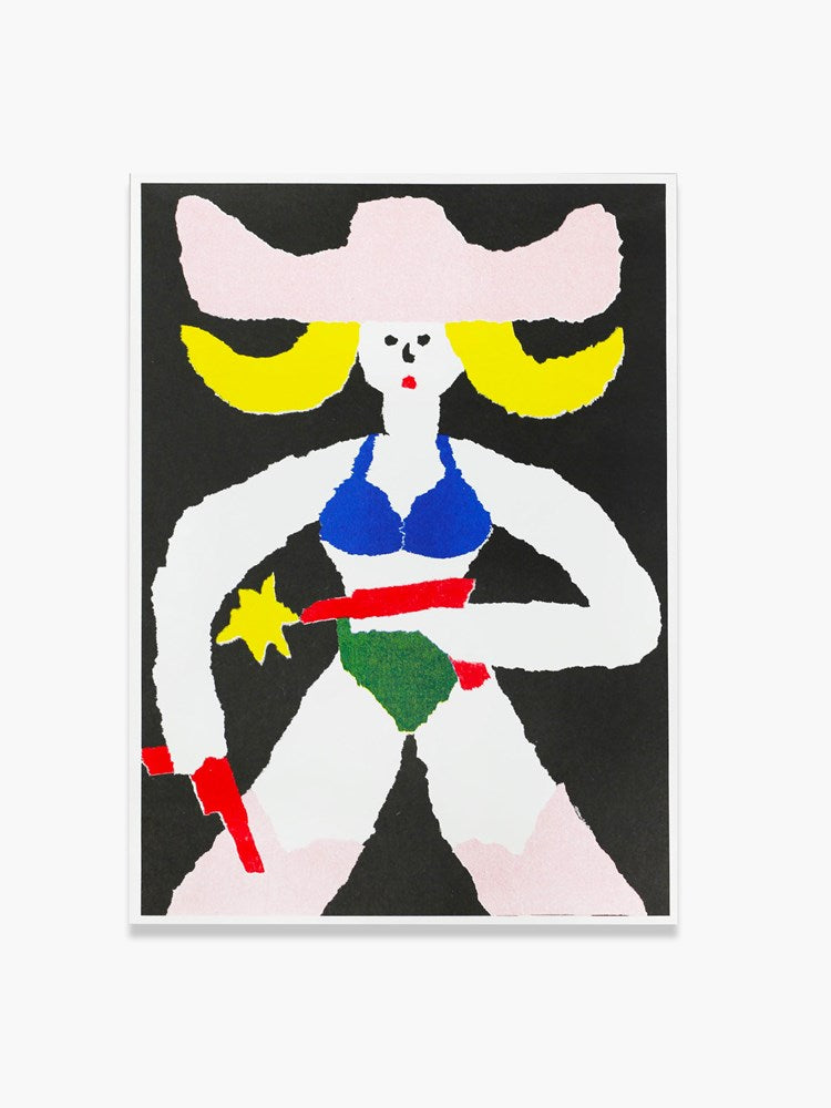 Cowgirl by Des Skordilis - Risograph Print (A4) (Limited Edition)