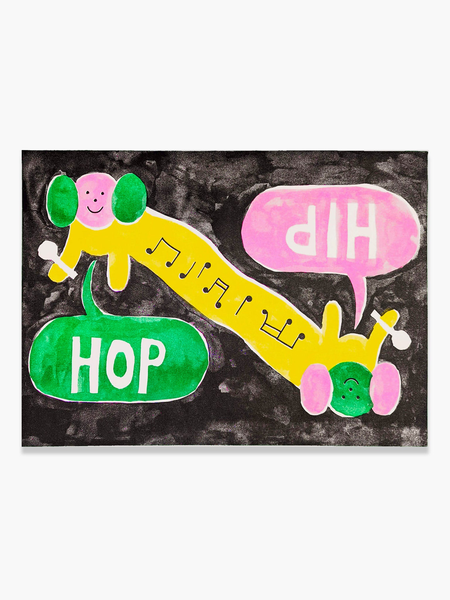 HIP HOP by Laura Garcia - Risograph Print (A3)