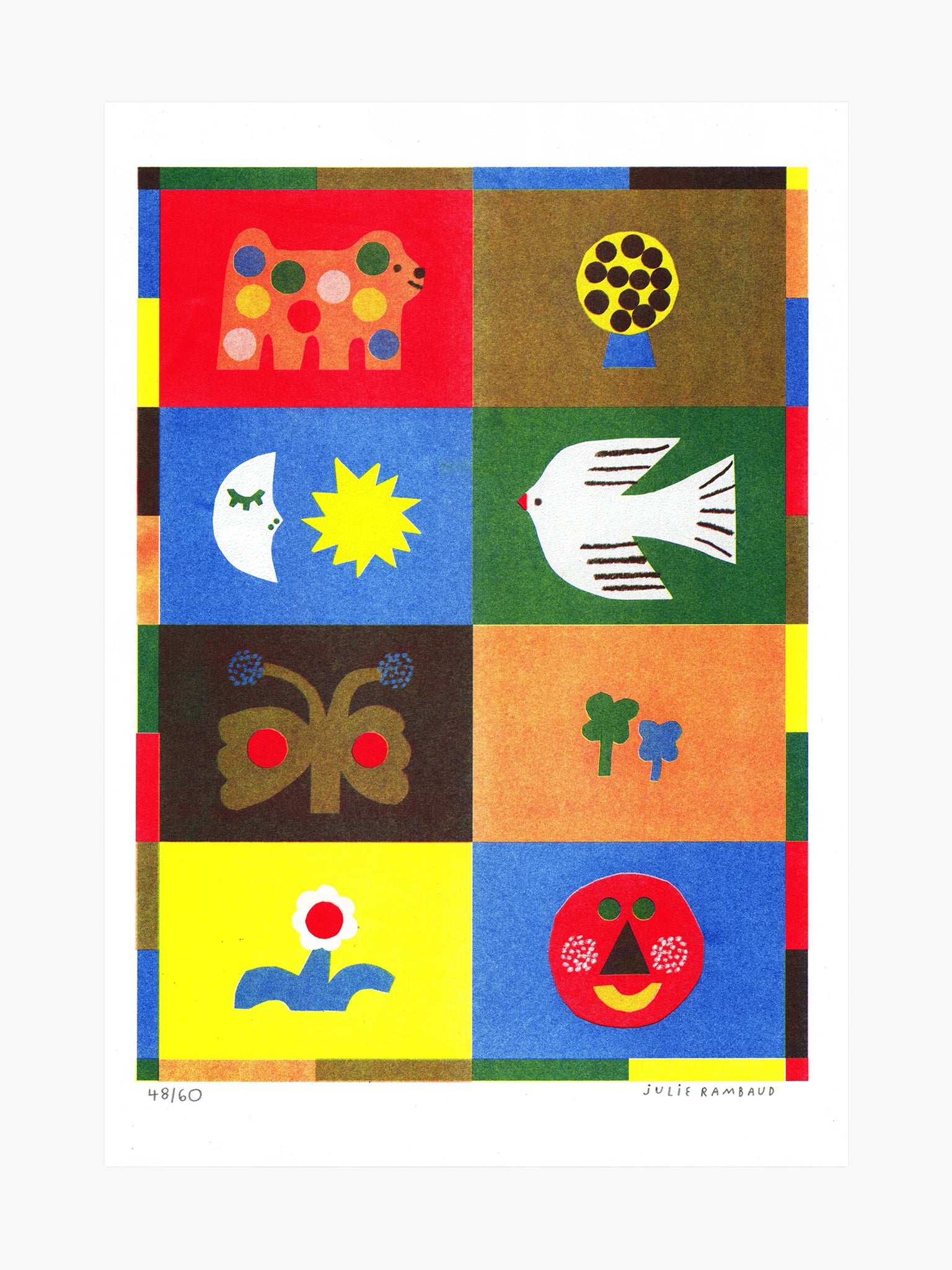 Play by Julie Rambaud - Risograph Print (A3) (Limited Edition)  COPY