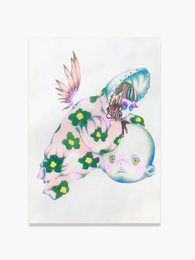 Risos with Ema by Ema Gaspar - Risograph Print (A4) (Limited Edition & Signed)