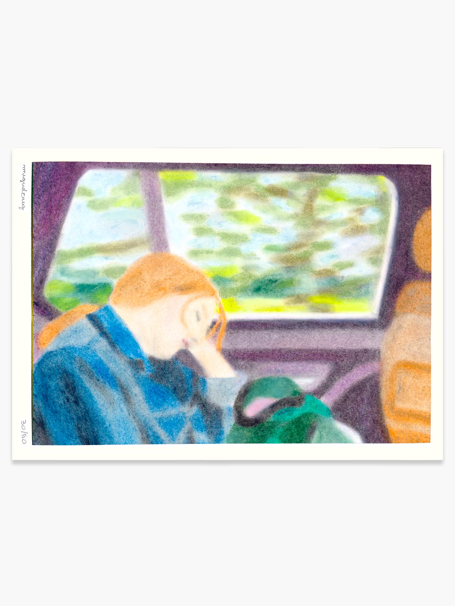 Roadtrip by Ciara Quilty-Harper - Risograph Print (A3) (Limited Edition)