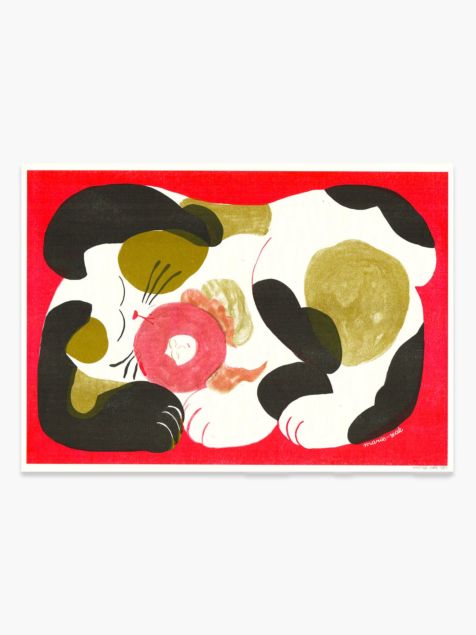 Sound Asleep by Marie Yae - Risograph Print (A3) (Limited Edition)