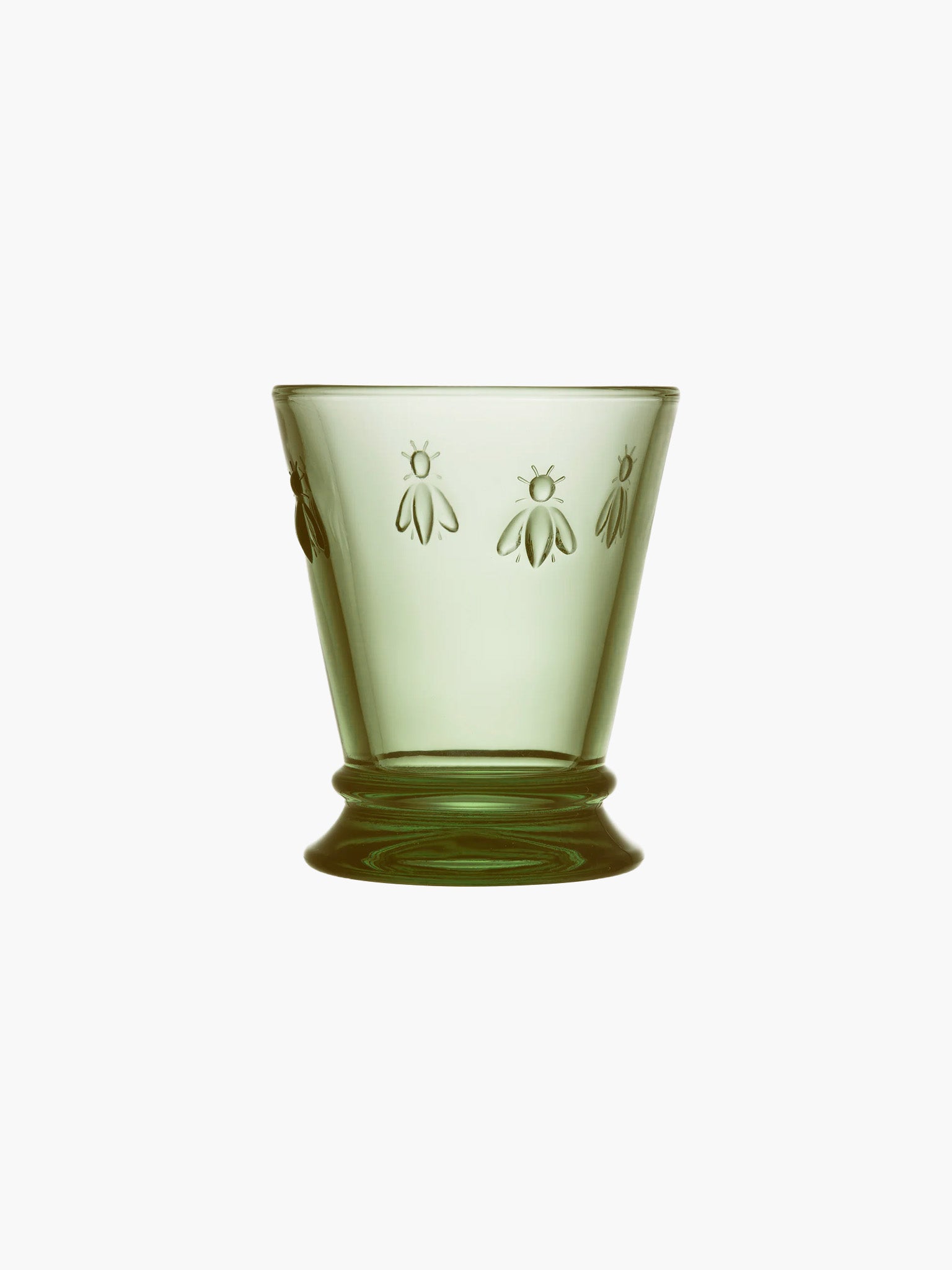 Glass Tumbler (Olive) - Bee (260ml)