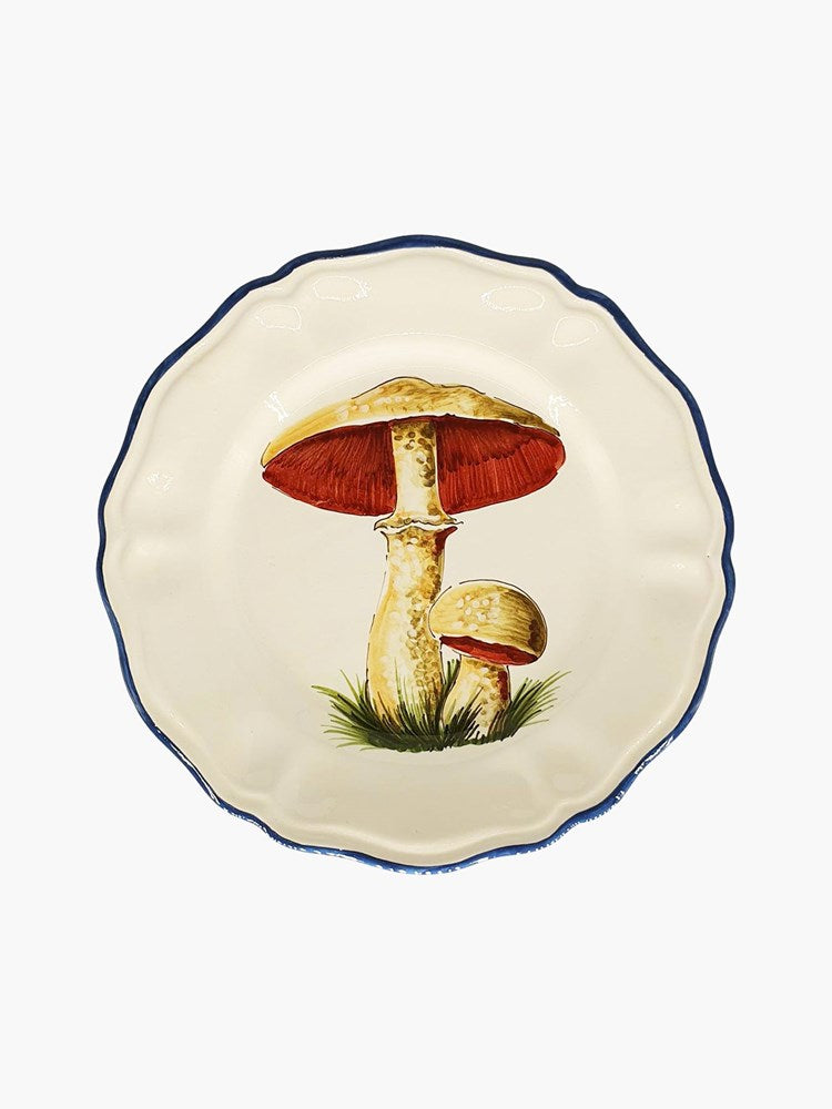 Mushroom Scalloped Plate - Caesar (21cm)