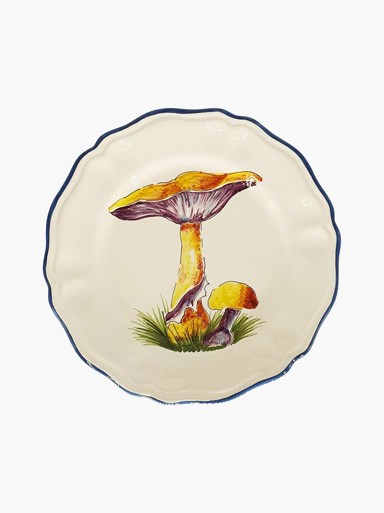 Mushroom Scalloped Plate - Cortinarius (21cm)