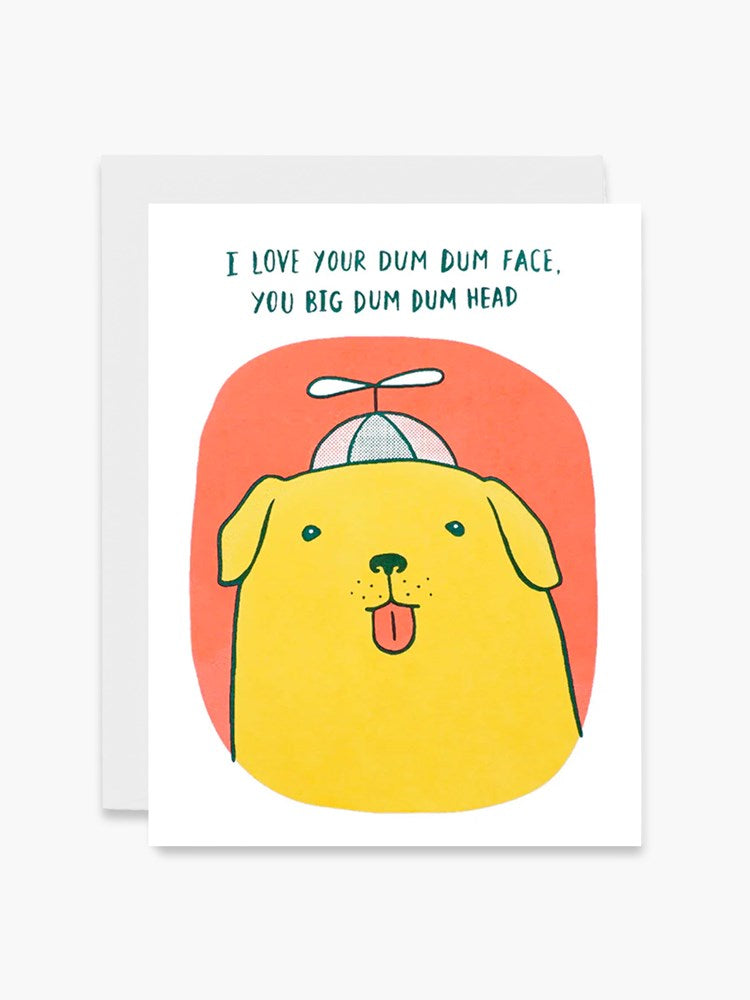 Dum Dum Head Dog Card