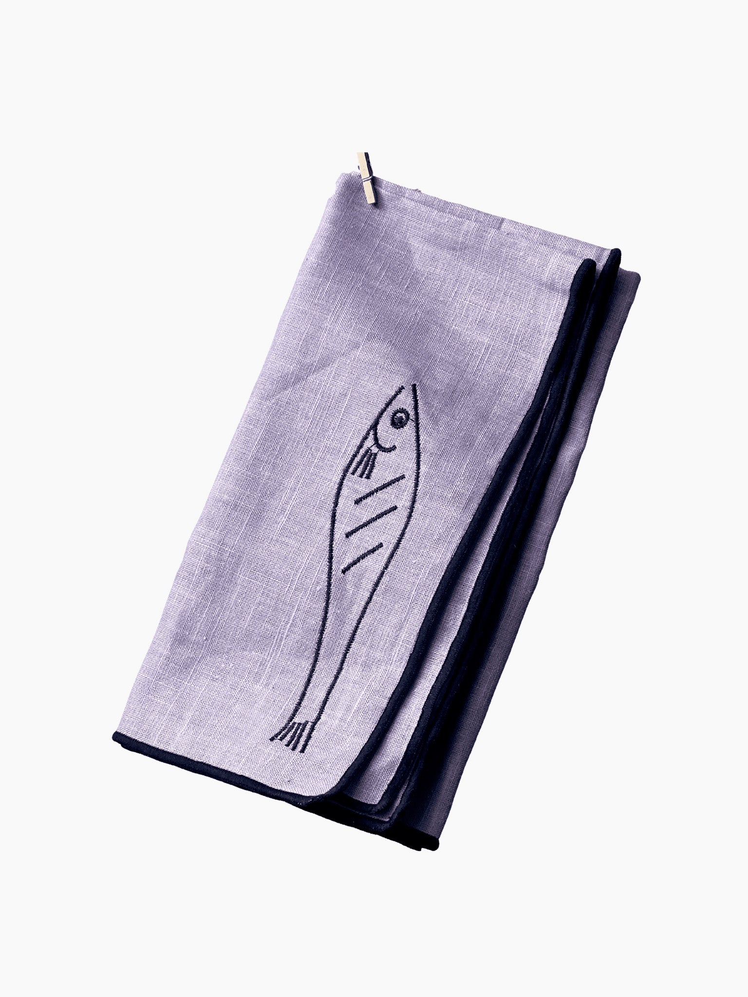 Linen Blend Napkins - Fish (Set of 2)