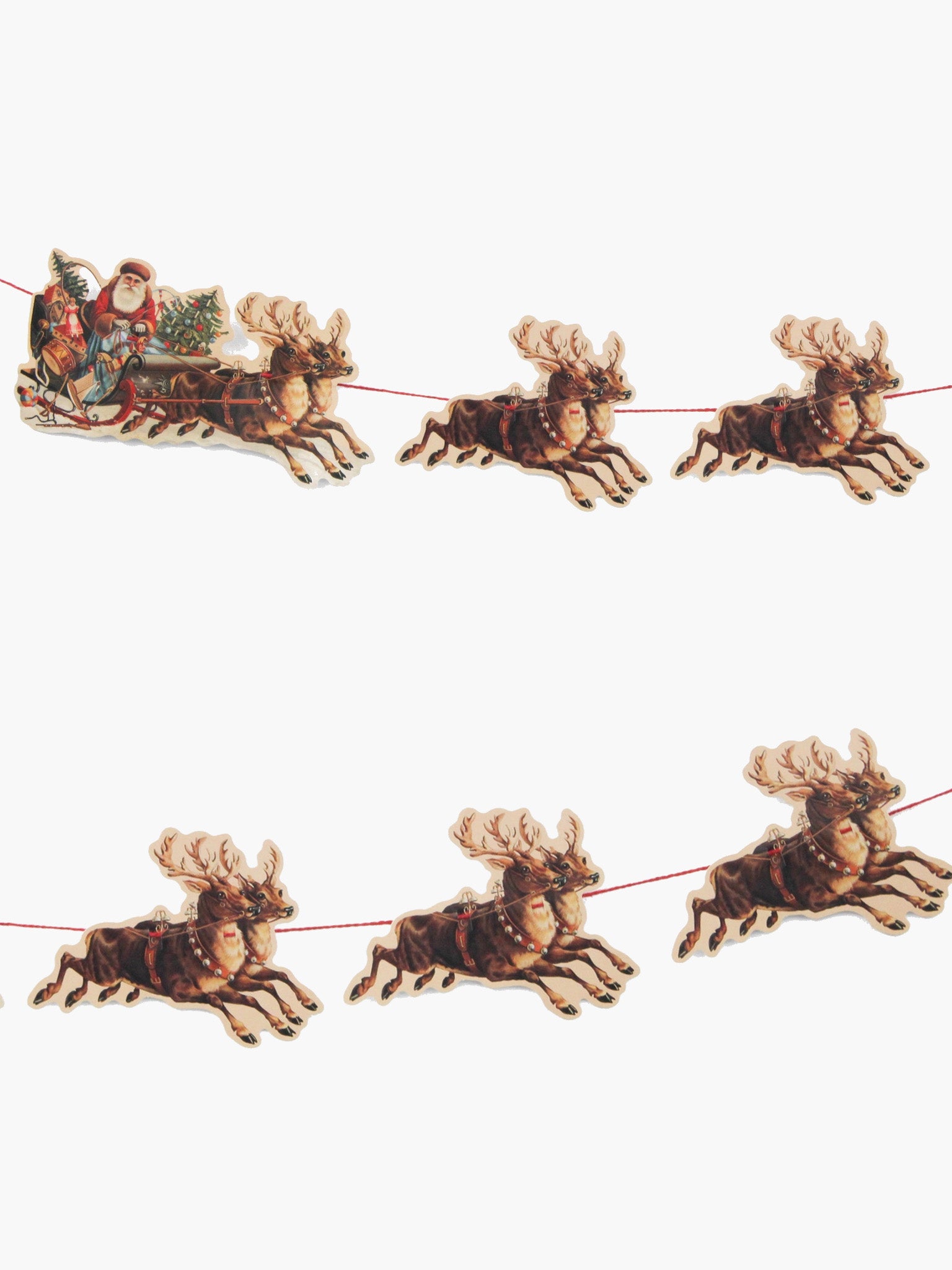 Santa Sleigh Garland