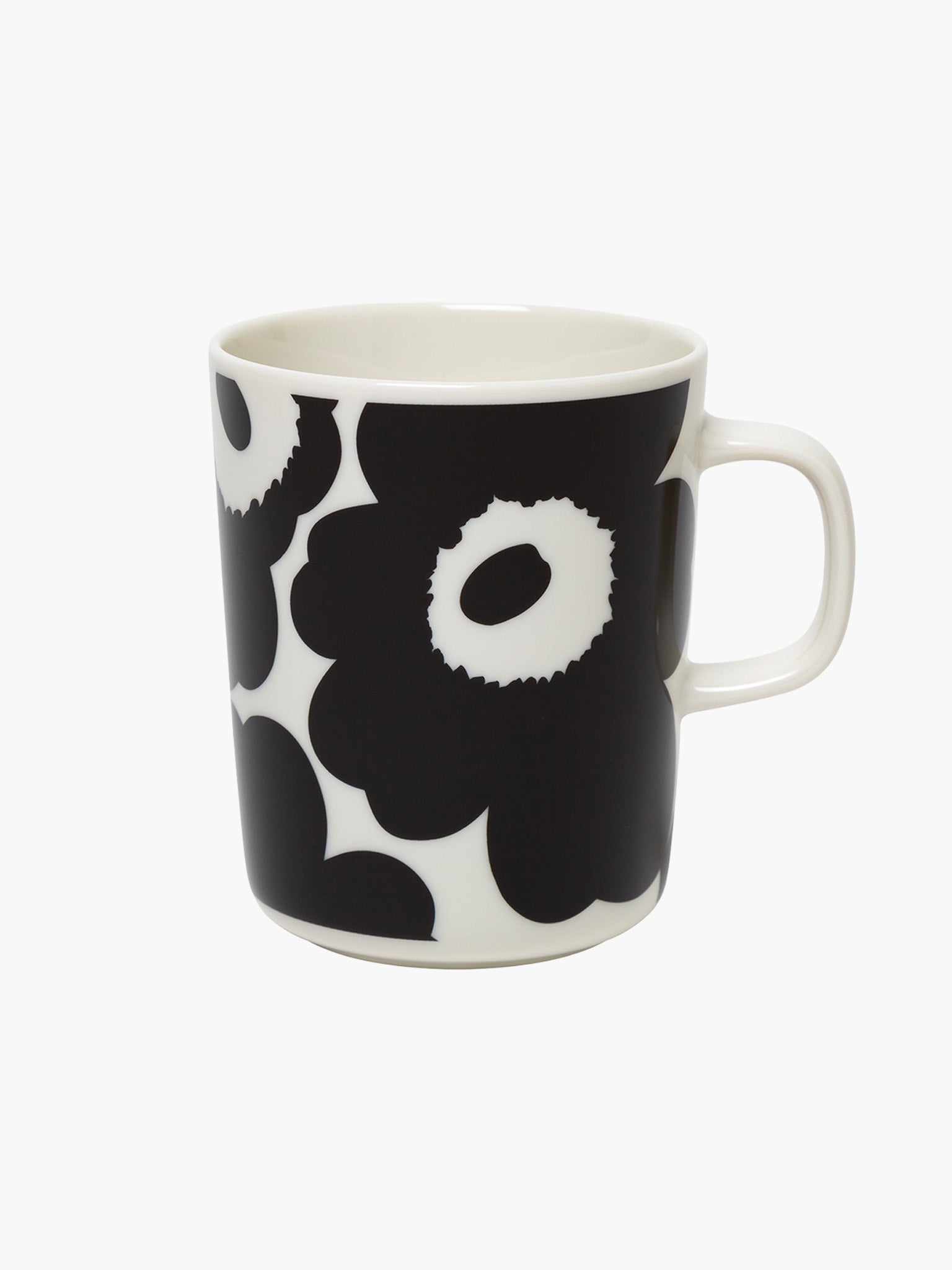 Oiva / Juhla Unikko Mug - Black & White (250ml)
