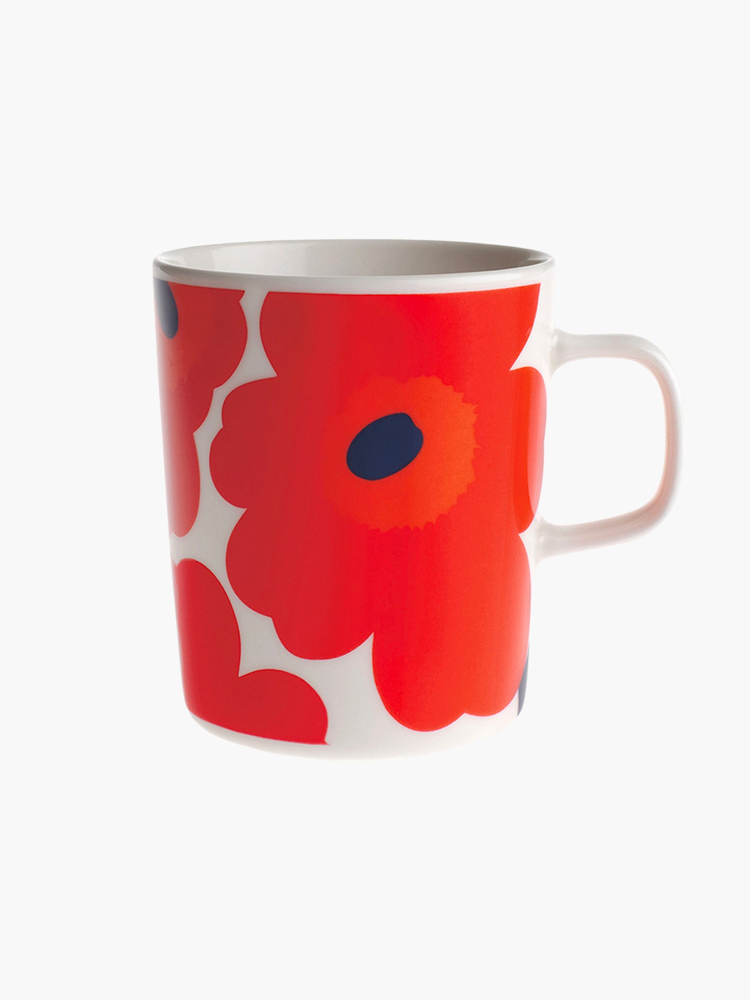 Oiva / Juhla Unikko Mug - Red & White (250ml)